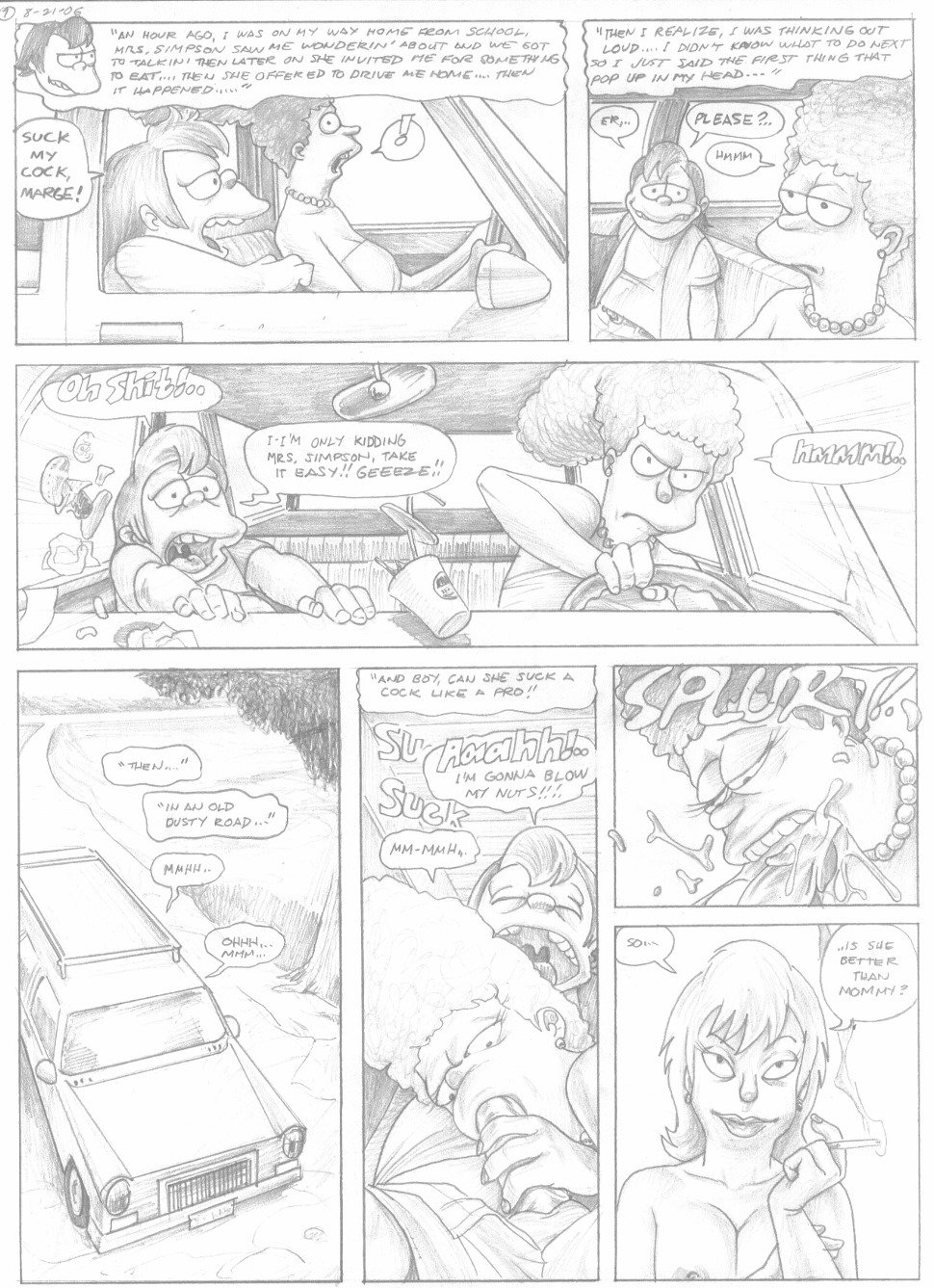 A Day In The Life Of Nelson Muntz (The Simpsons) [Pandoras Box] 1 . A Day In The Life Of Nelson Muntz - Chapter 1 (The Simpsons) [Pandoras Box] – page 8