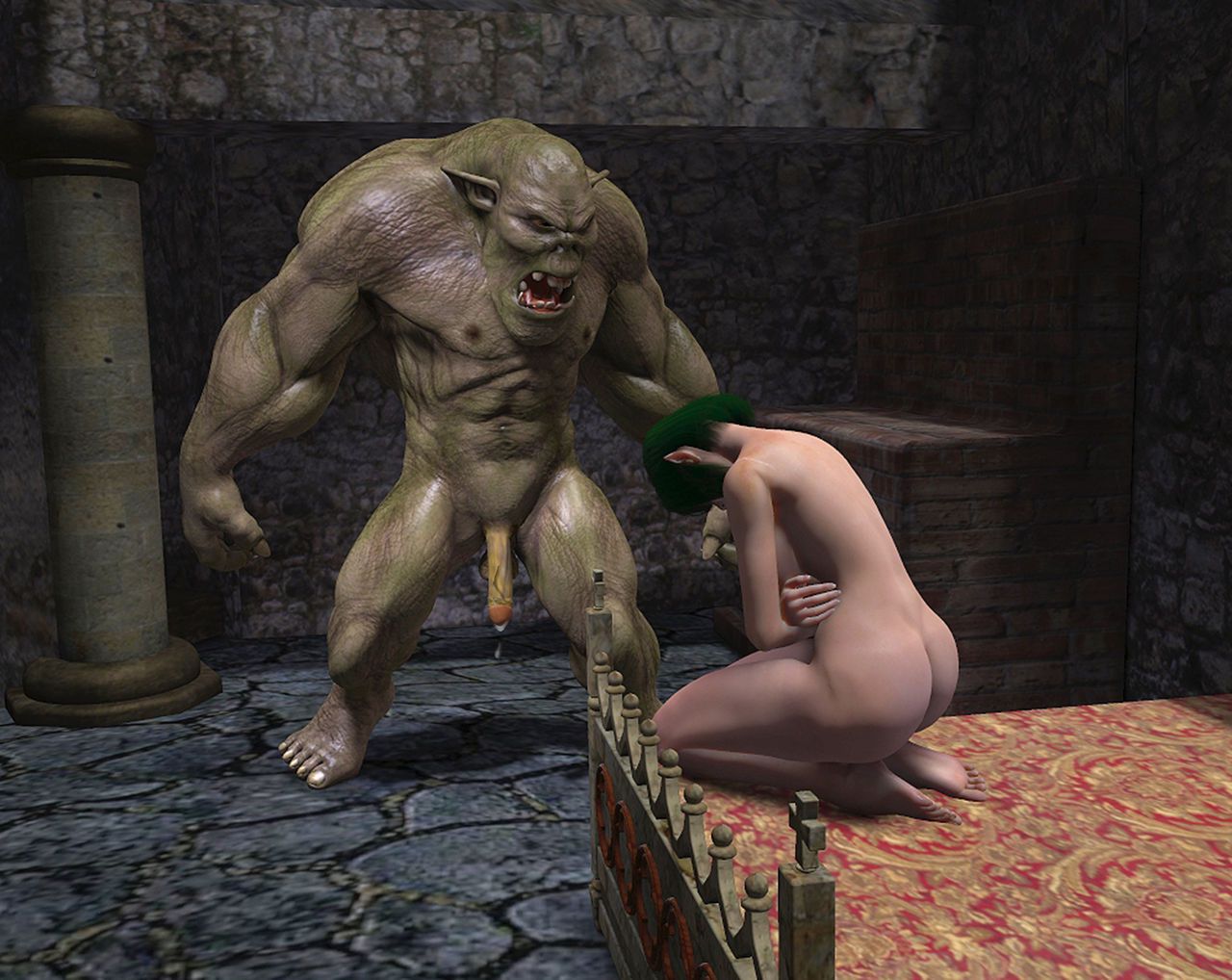 Extra Fantasy Comics [Moiarte3D] Orc Fucking Elf - [Moiarte3D] – page 14