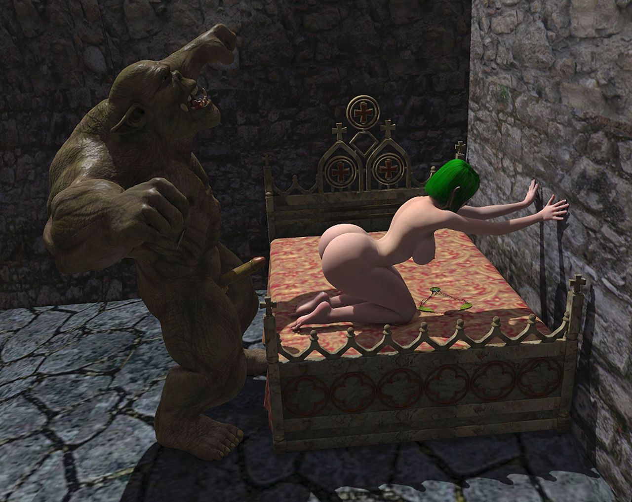 Extra Fantasy Comics [Moiarte3D] Orc Fucking Elf - [Moiarte3D] – page 8