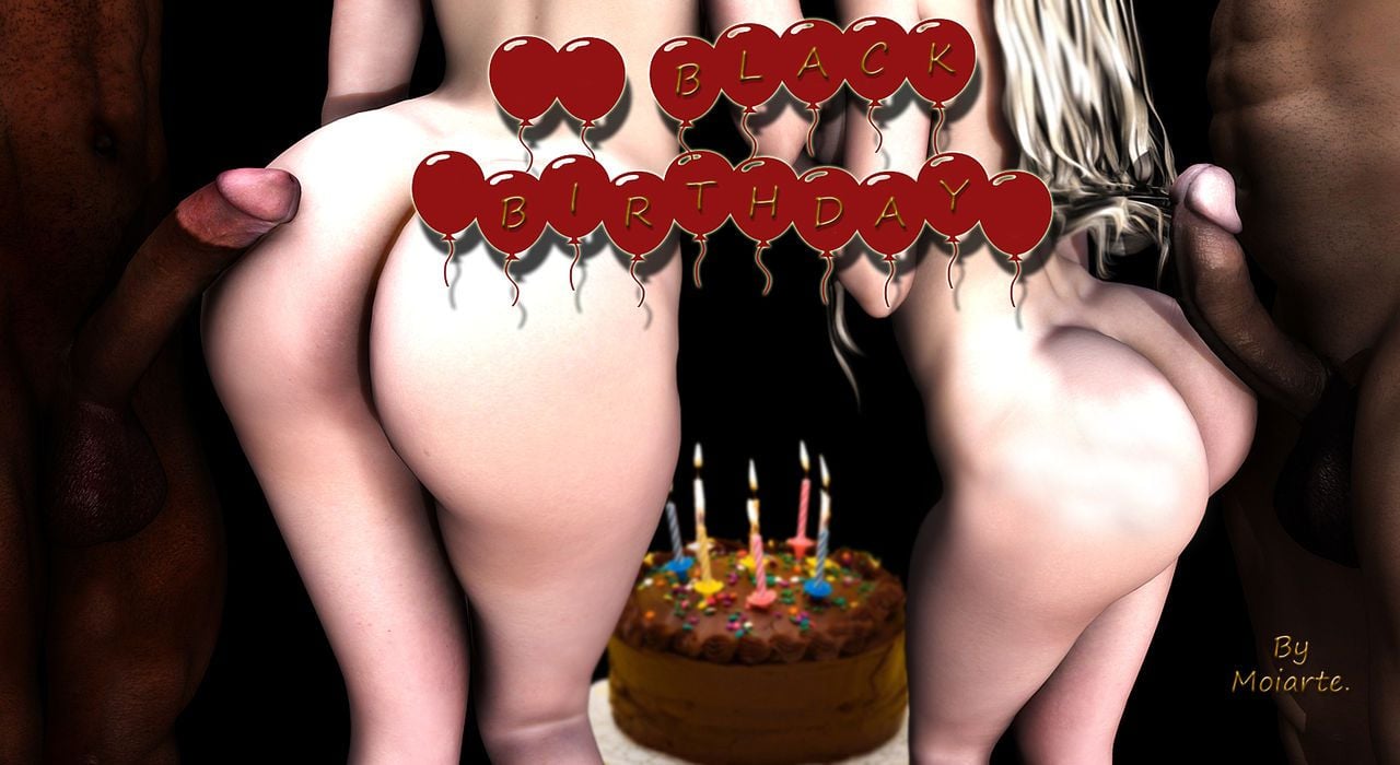 Extra Interracial Comics [Moiarte3D] Black Birthday - [Moiarte3D] – page 1