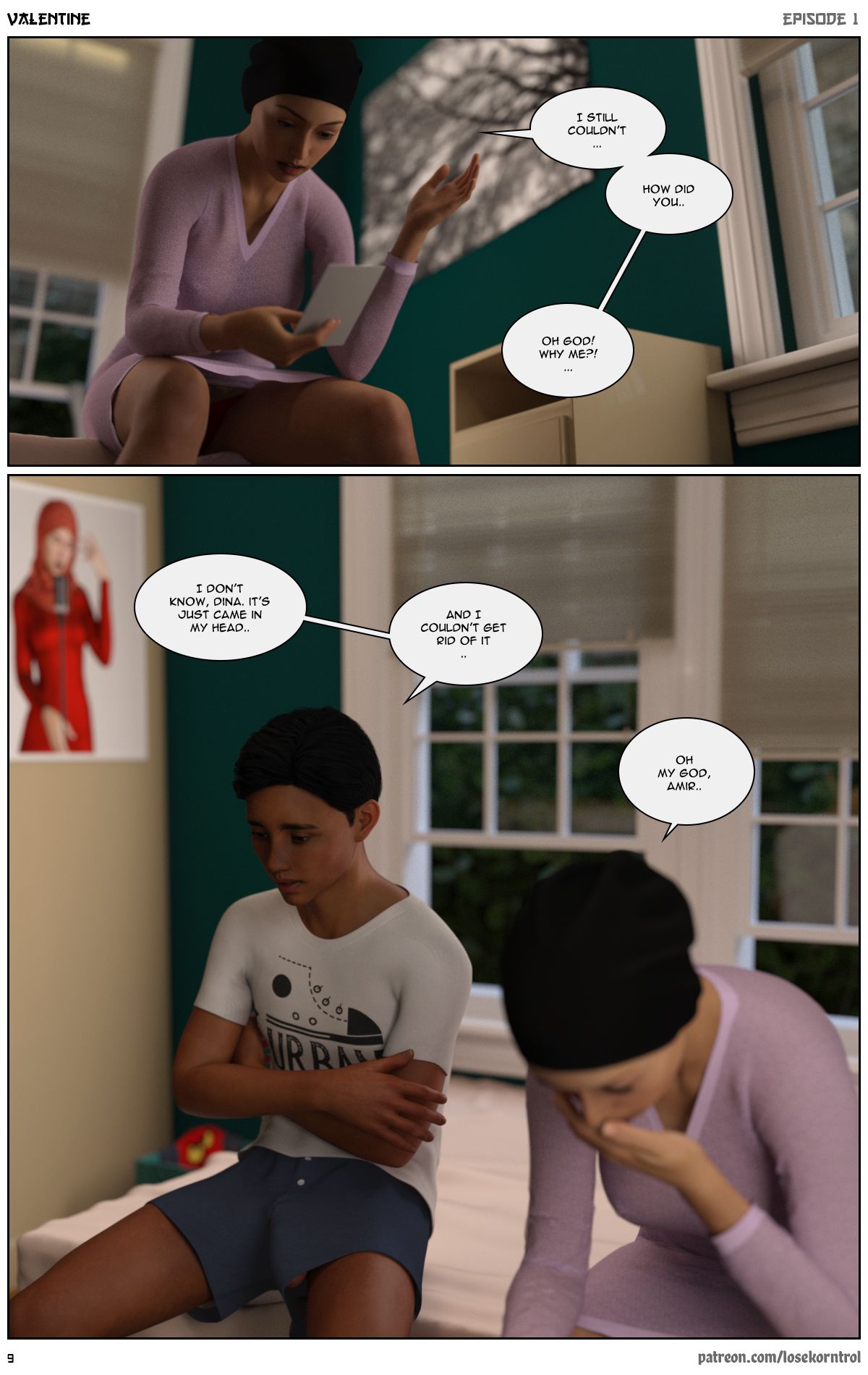Valentine – Comic [LoseKorntrol, Hijab 3DX] 1 . Valentine - Chapter 1 [LoseKorntrol, Hijab 3DX] – page 10