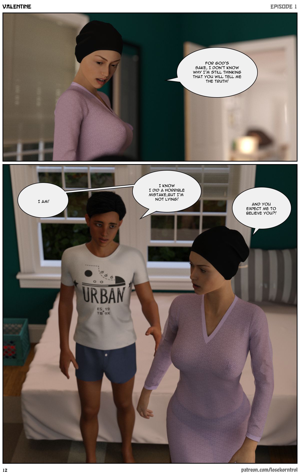 Valentine – Comic [LoseKorntrol, Hijab 3DX] 1 . Valentine - Chapter 1 [LoseKorntrol, Hijab 3DX] – page 13