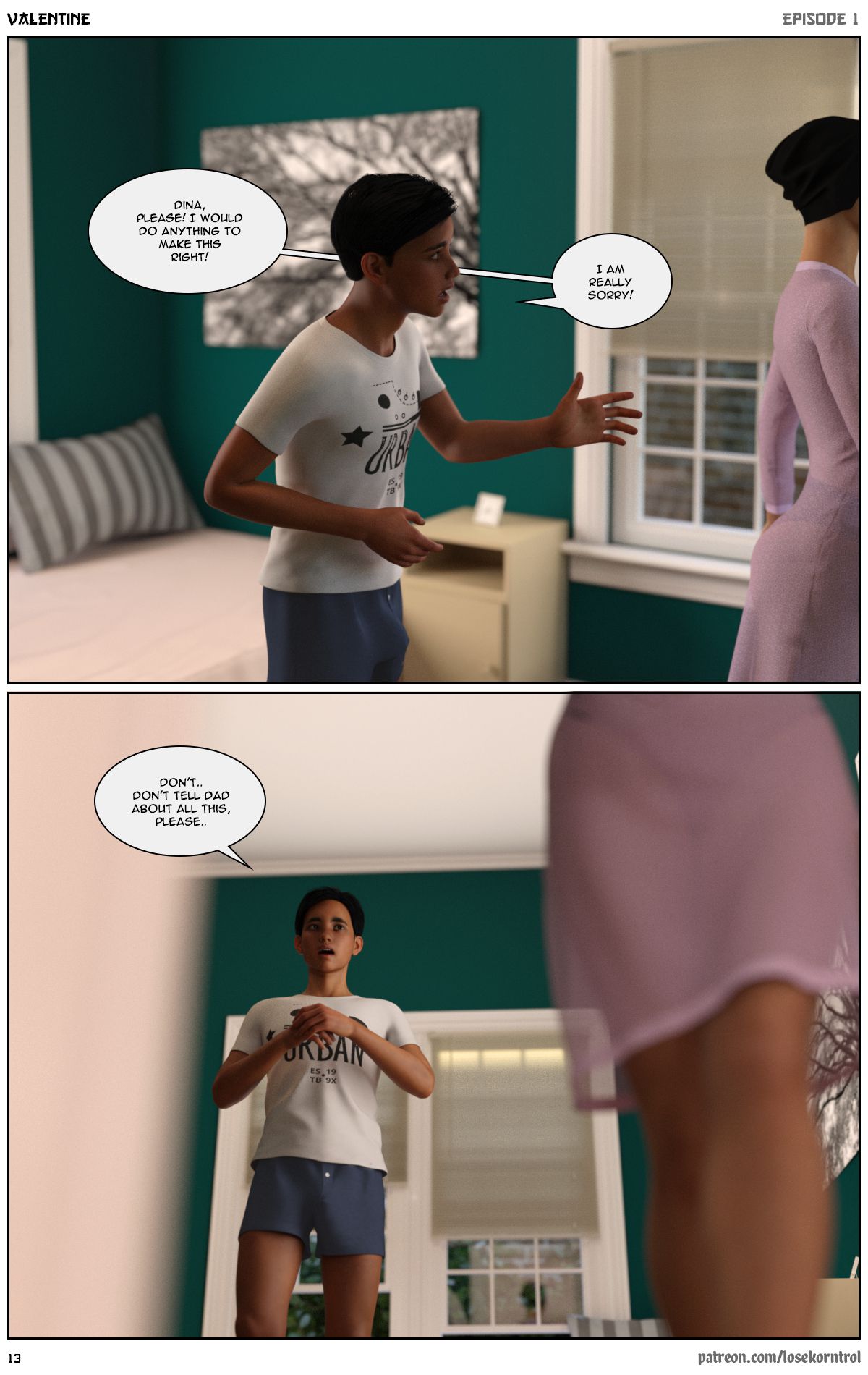Valentine – Comic [LoseKorntrol, Hijab 3DX] 1 . Valentine - Chapter 1 [LoseKorntrol, Hijab 3DX] – page 14