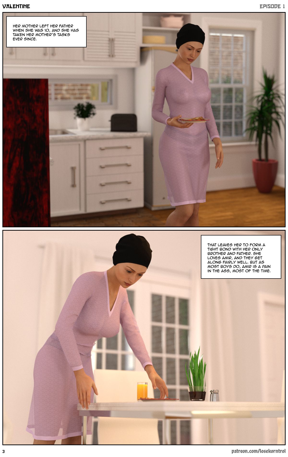 Valentine – Comic [LoseKorntrol, Hijab 3DX] 1 . Valentine - Chapter 1 [LoseKorntrol, Hijab 3DX] – page 4