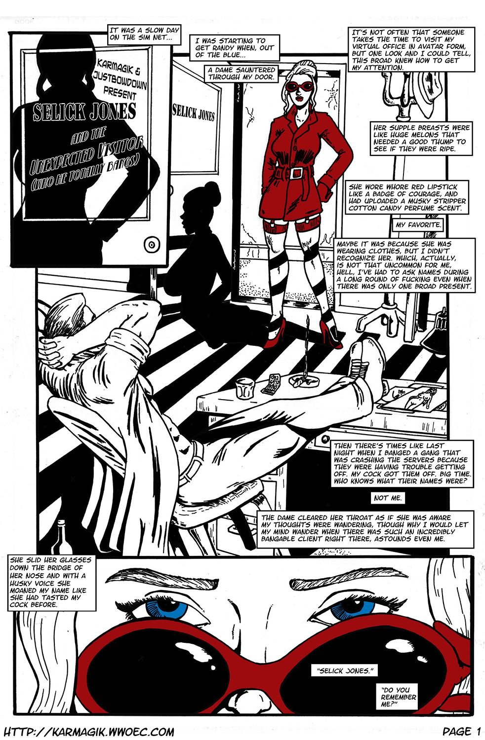 The Adventures Of Selick Jones [Karmagik] Selick Jones And The Unexpected Visitor - [Karmagik] – page 1