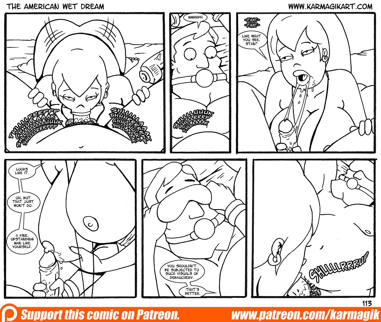 The American Wet Dream (American Dad!) [Karmagik] The American Wet Dream - No Color - (American Dad!) [Karmagik] – page 113