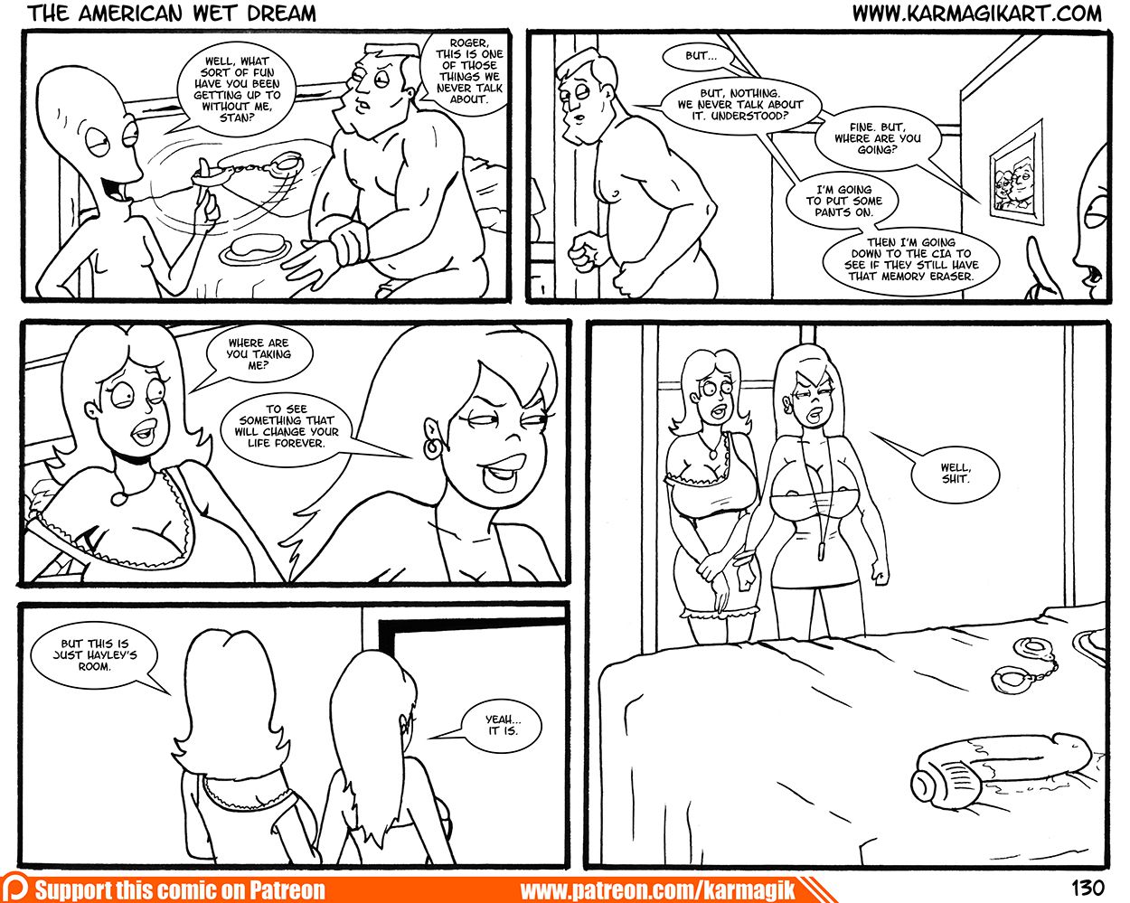 The American Wet Dream (American Dad!) [Karmagik] The American Wet Dream - No Color - (American Dad!) [Karmagik] – page 130