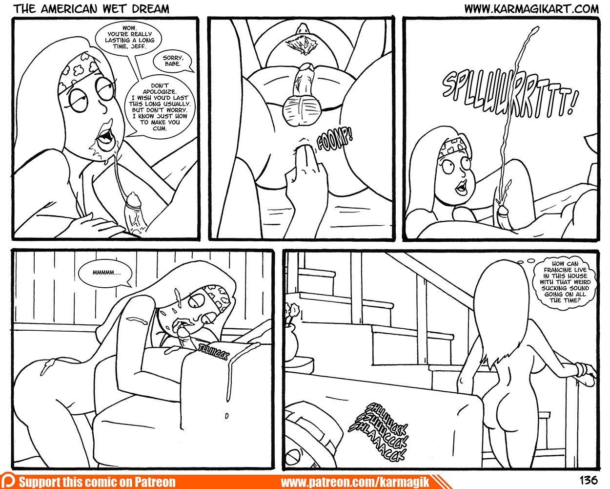 The American Wet Dream (American Dad!) [Karmagik] The American Wet Dream - No Color - (American Dad!) [Karmagik] – page 136