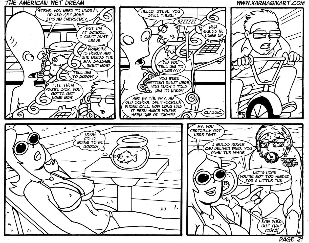 The American Wet Dream (American Dad!) [Karmagik] The American Wet Dream - No Color - (American Dad!) [Karmagik] – page 21