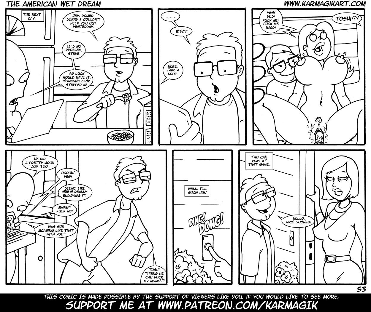 The American Wet Dream (American Dad!) [Karmagik] The American Wet Dream - No Color - (American Dad!) [Karmagik] – page 53
