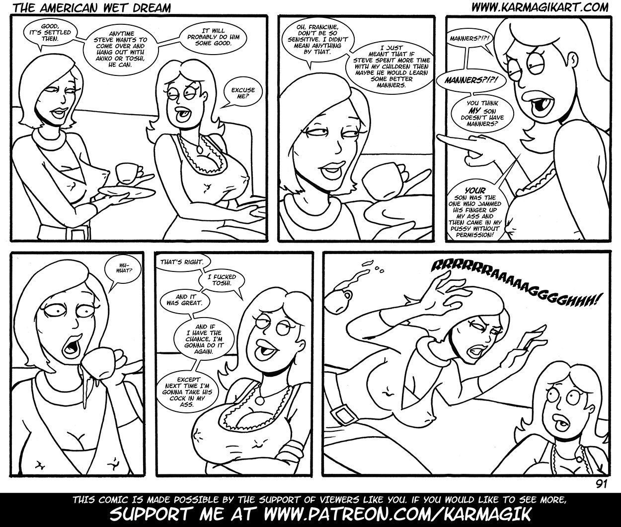The American Wet Dream (American Dad!) [Karmagik] The American Wet Dream - No Color - (American Dad!) [Karmagik] – page 91