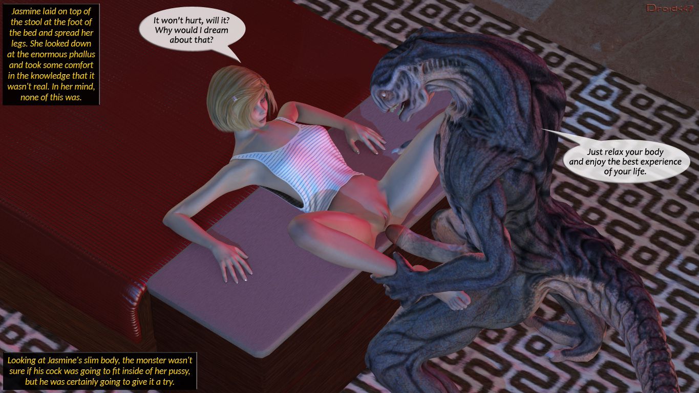 Jasmine’s Ordeal [3DMonsterStories] 1 . Jasmine's Ordeal  - Chapter 1 [3DMonsterStories] – page 7