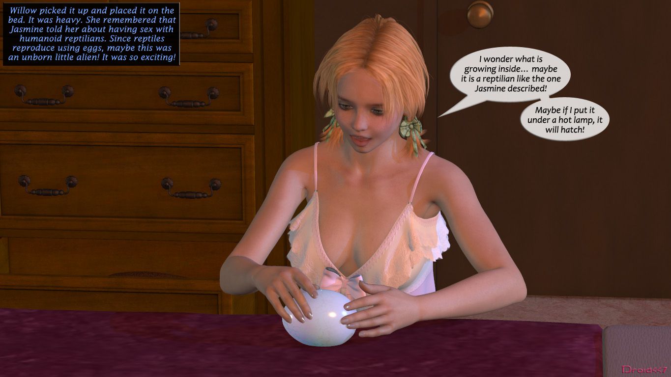 Jasmine’s Ordeal [3DMonsterStories] 2 . Willow's Egg - Chapter 2 [3DMonsterStories] – page 4