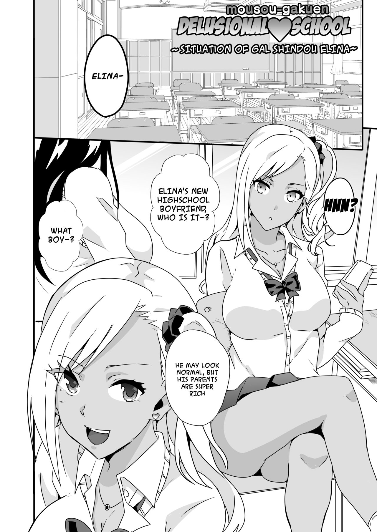Delusional School [Macho] 1 . Delusional School - Chapter 1 - Situation Of Gal Shindou Elina [Macho] – page 2