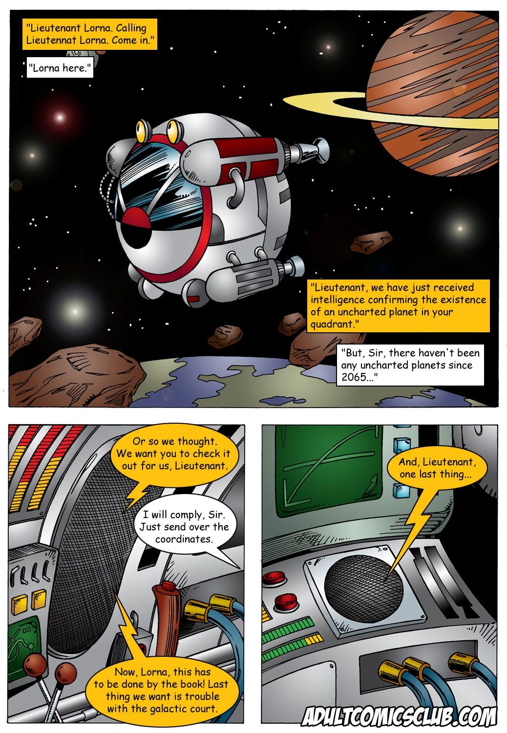 Lorna Space Encounter [AdultComicsClub] 1 . Lorna Space Encounter - Chapter 1 [AdultComicsClub] – page 1