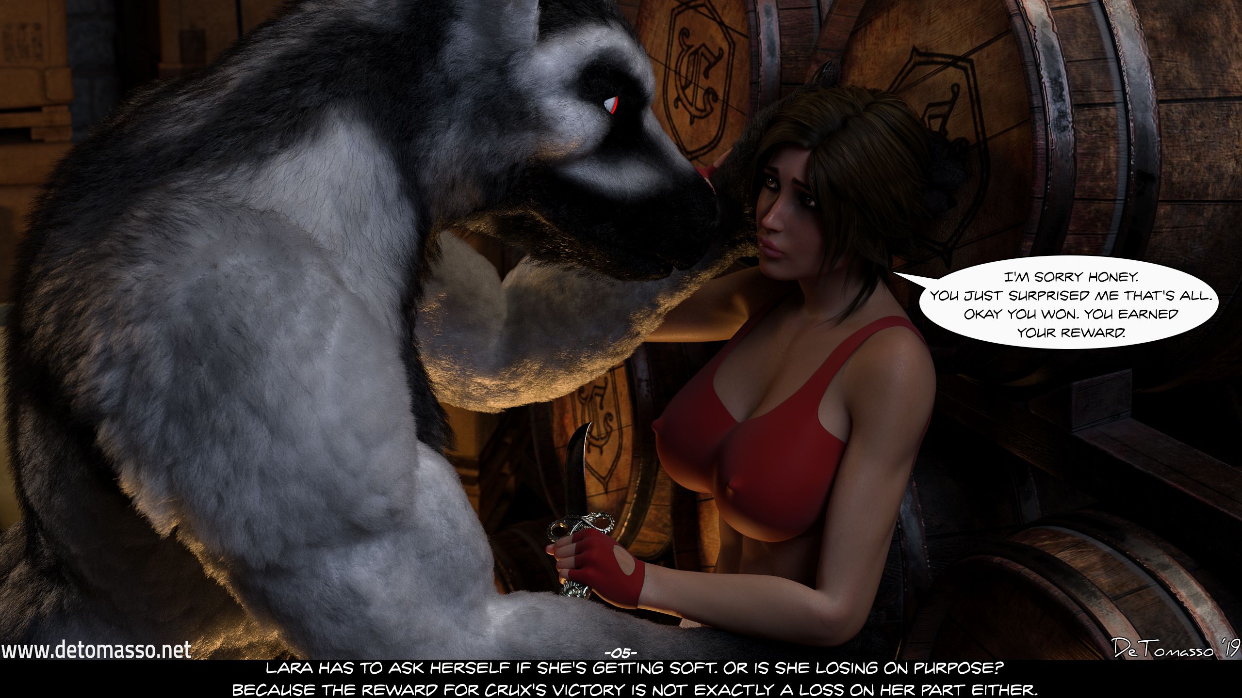 Crux On The Loose (Tomb Raider) [DeTomasso] 2 . Crux's Game - Chapter 2 (Tomb Raider) [DeTomasso] – page 5