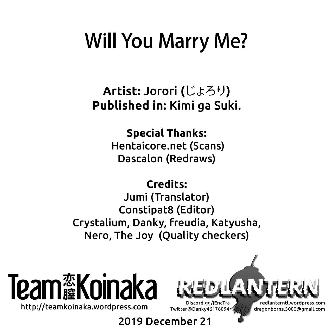 Anniversary [Jorori] 1.5 . Will You Marry Me? - Chapter 1.5 [Jorori] – page 8