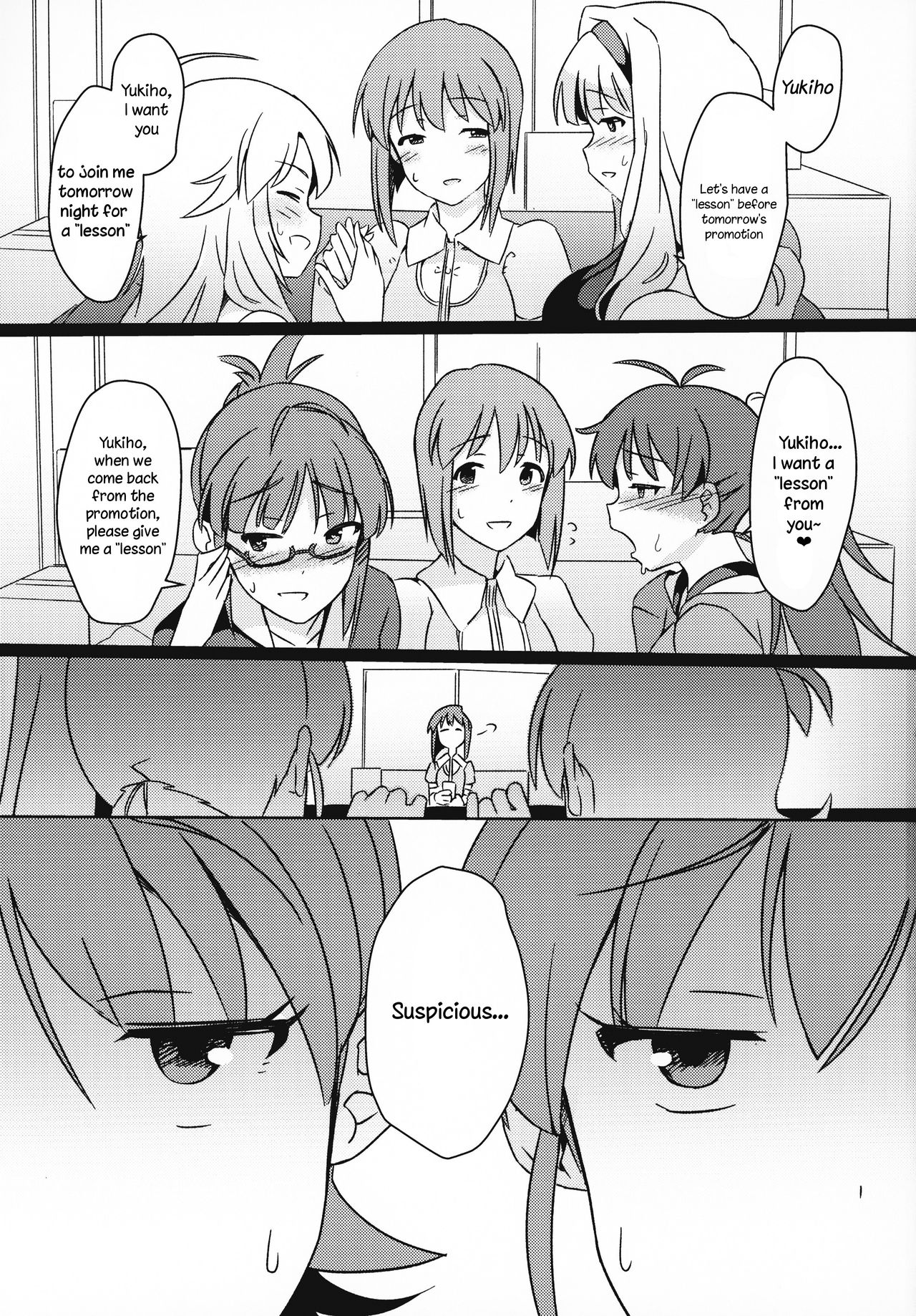 Yuki Chinpo (The Idolmaster) [Momo no Suidousui] 5 . Yuki Chinpo - Chapter 5 - Futanari Yukiho to Ami Mami ga Himitsu no Tokkun Suru Hon (The Idolmaster) [Momo no Suidousui] – page 2