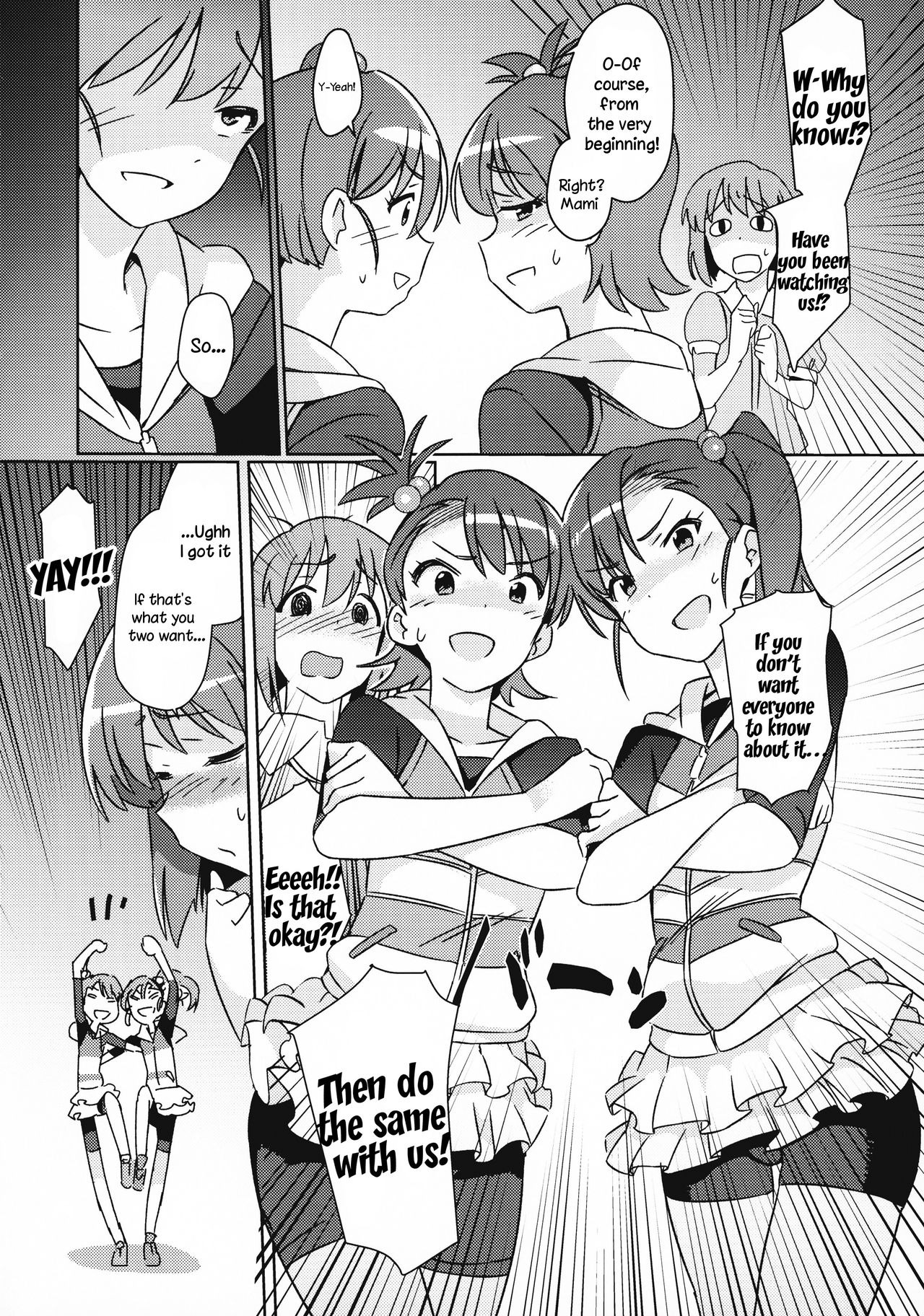 Yuki Chinpo (The Idolmaster) [Momo no Suidousui] 5 . Yuki Chinpo - Chapter 5 - Futanari Yukiho to Ami Mami ga Himitsu no Tokkun Suru Hon (The Idolmaster) [Momo no Suidousui] – page 5