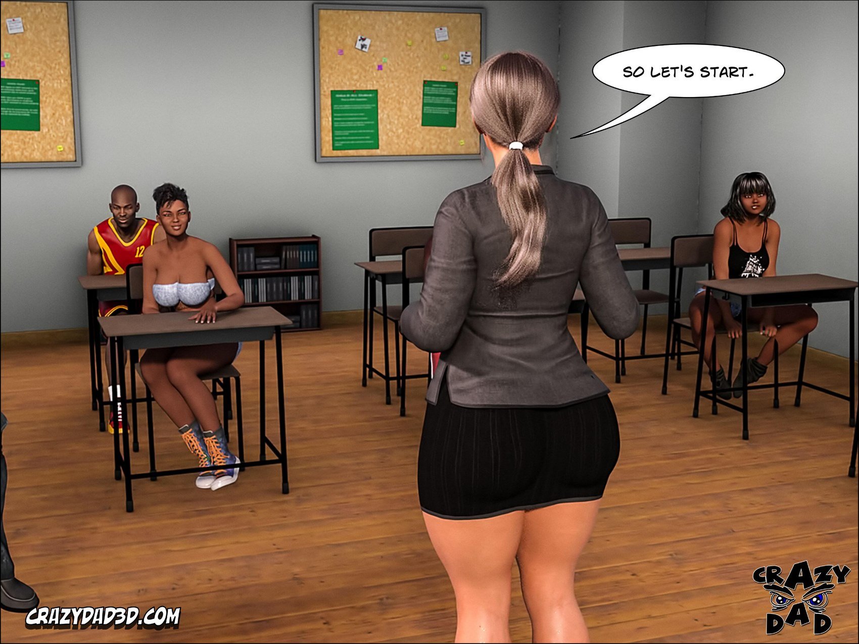 Spank [CrazyDad3D] 2 . Spank - Teacher Marilia - Chapter 1 [CrazyDad3D] – page 24