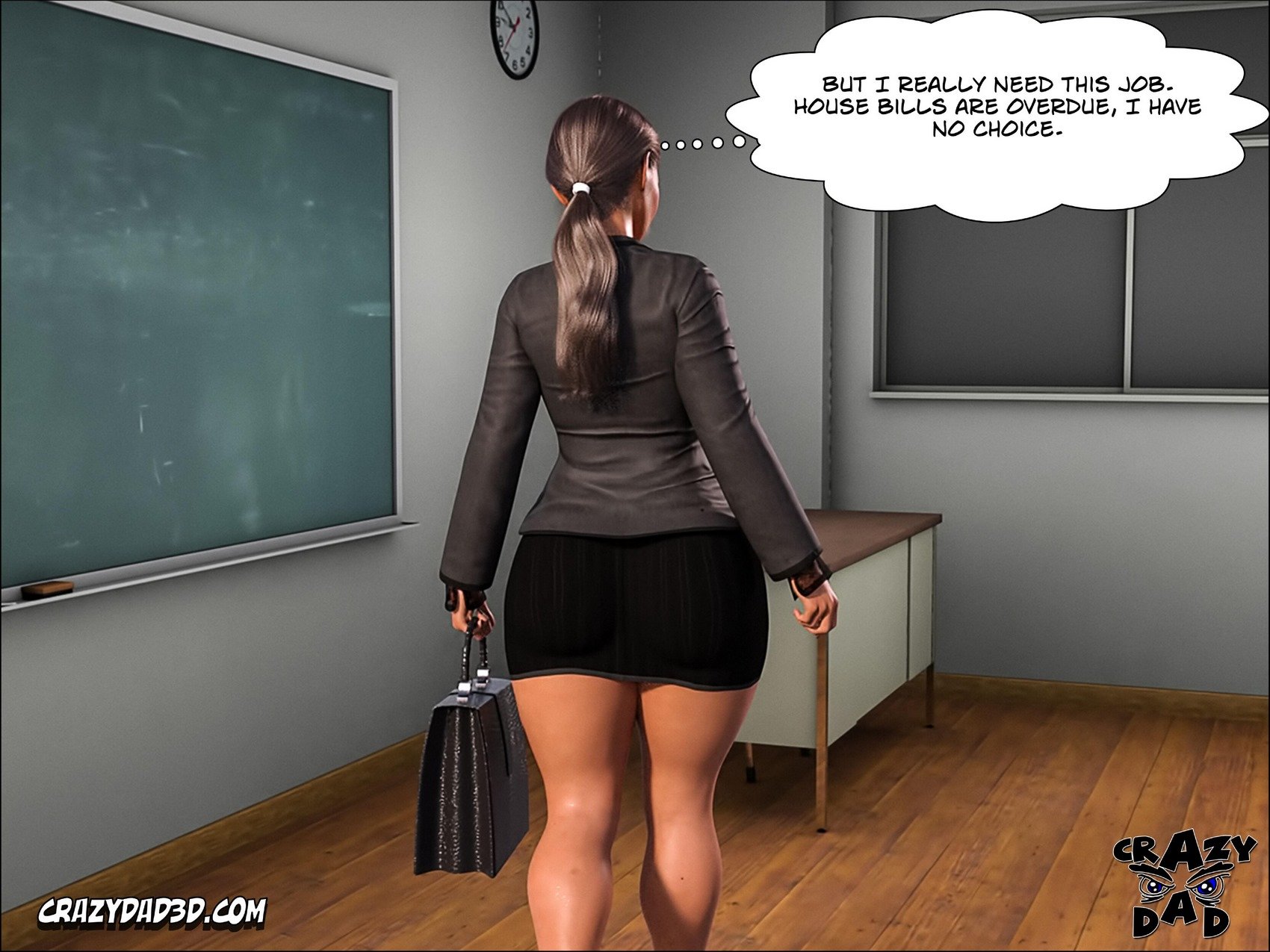 Spank [CrazyDad3D] 2 . Spank - Teacher Marilia - Chapter 1 [CrazyDad3D] – page 9