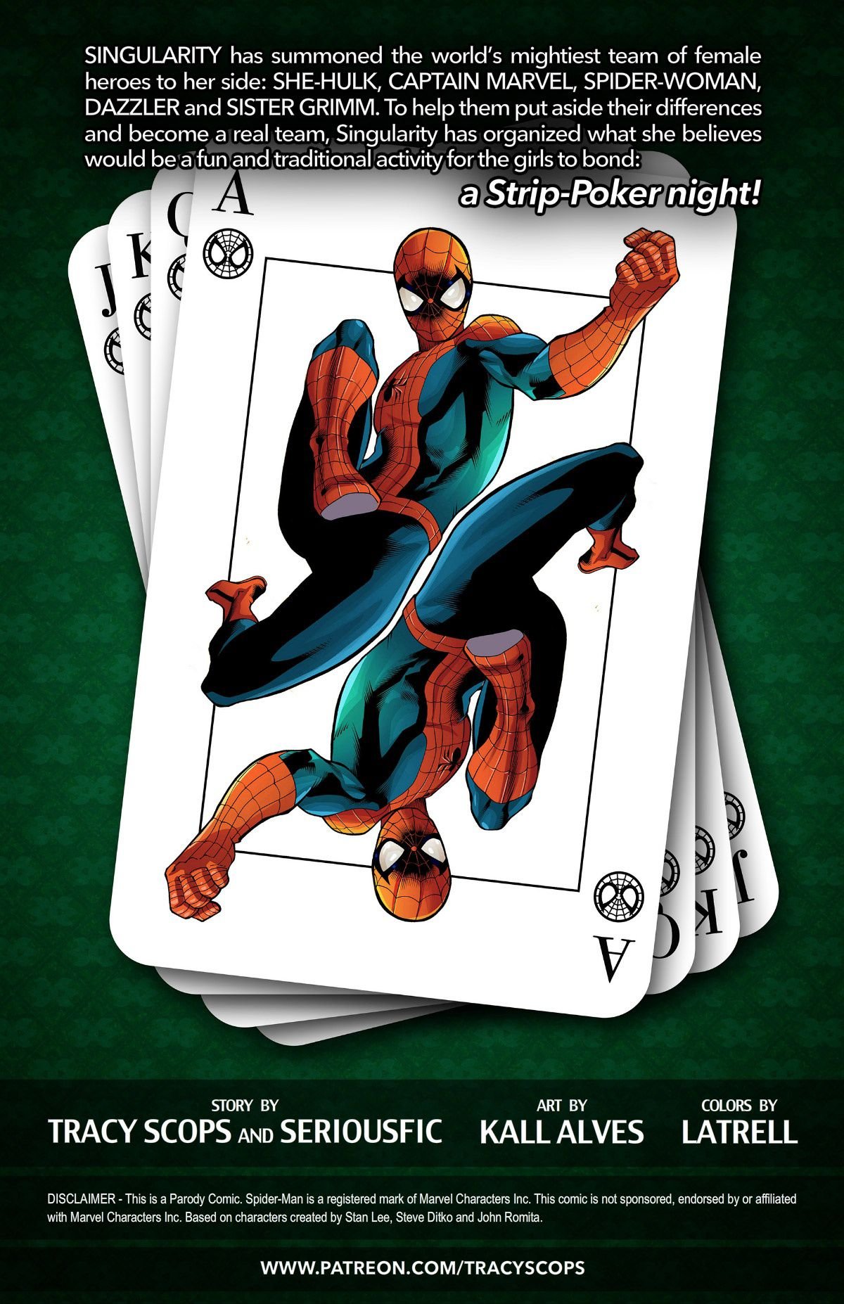 A-Force Strip Poker Stars (Spider-Man , The Avengers) [Tracy Scops] 1 . A-Force Strip Poker Stars - Chapter 1 (Spider-Man , The Avengers) [Tracy Scops] – page 2