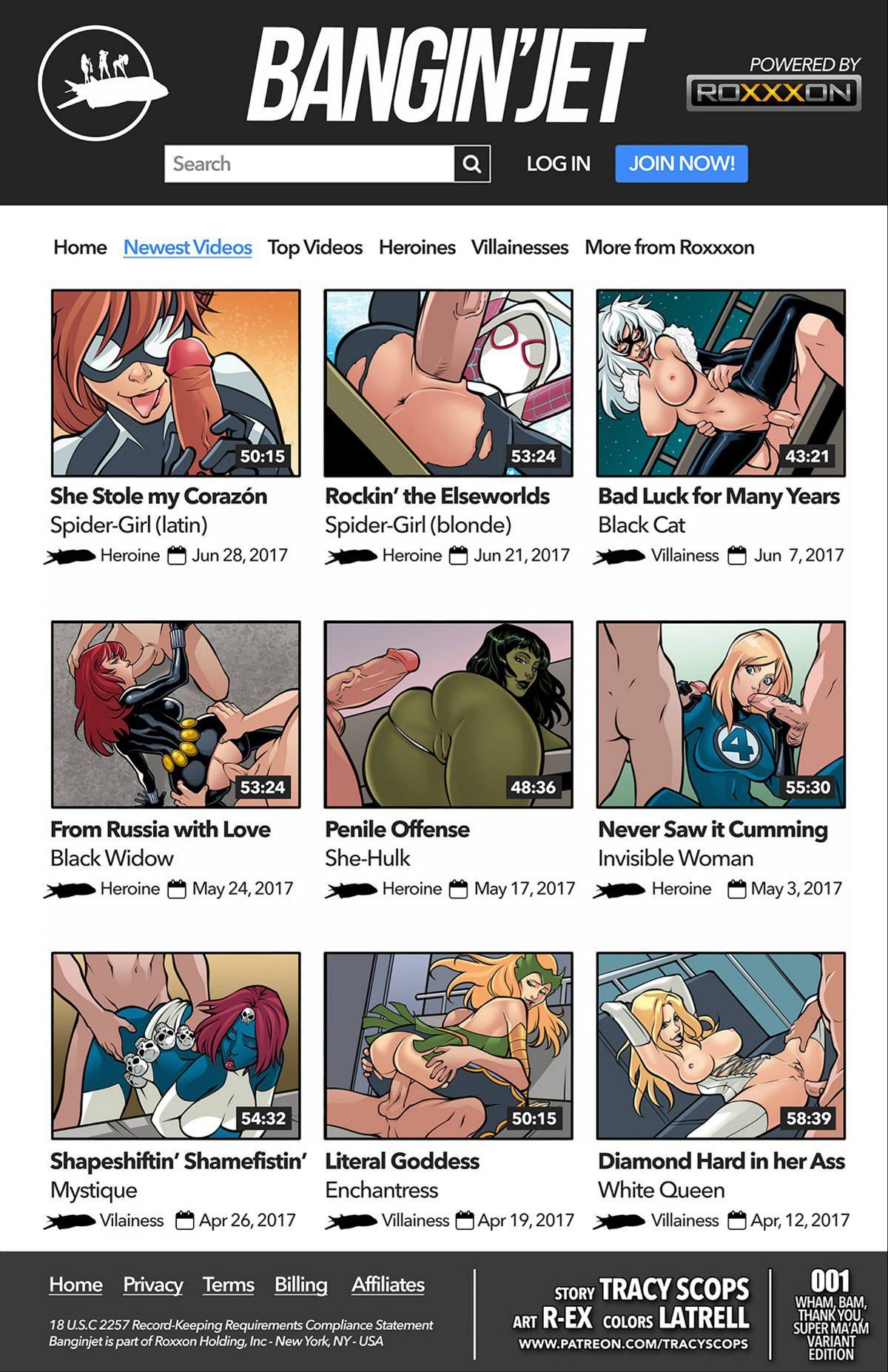 Bangin’Jet (Spider-Man) [Tracy Scops] 1 . Bangin'Jet  - Chapter 1 (Spider-Man) [Tracy Scops] – page 1
