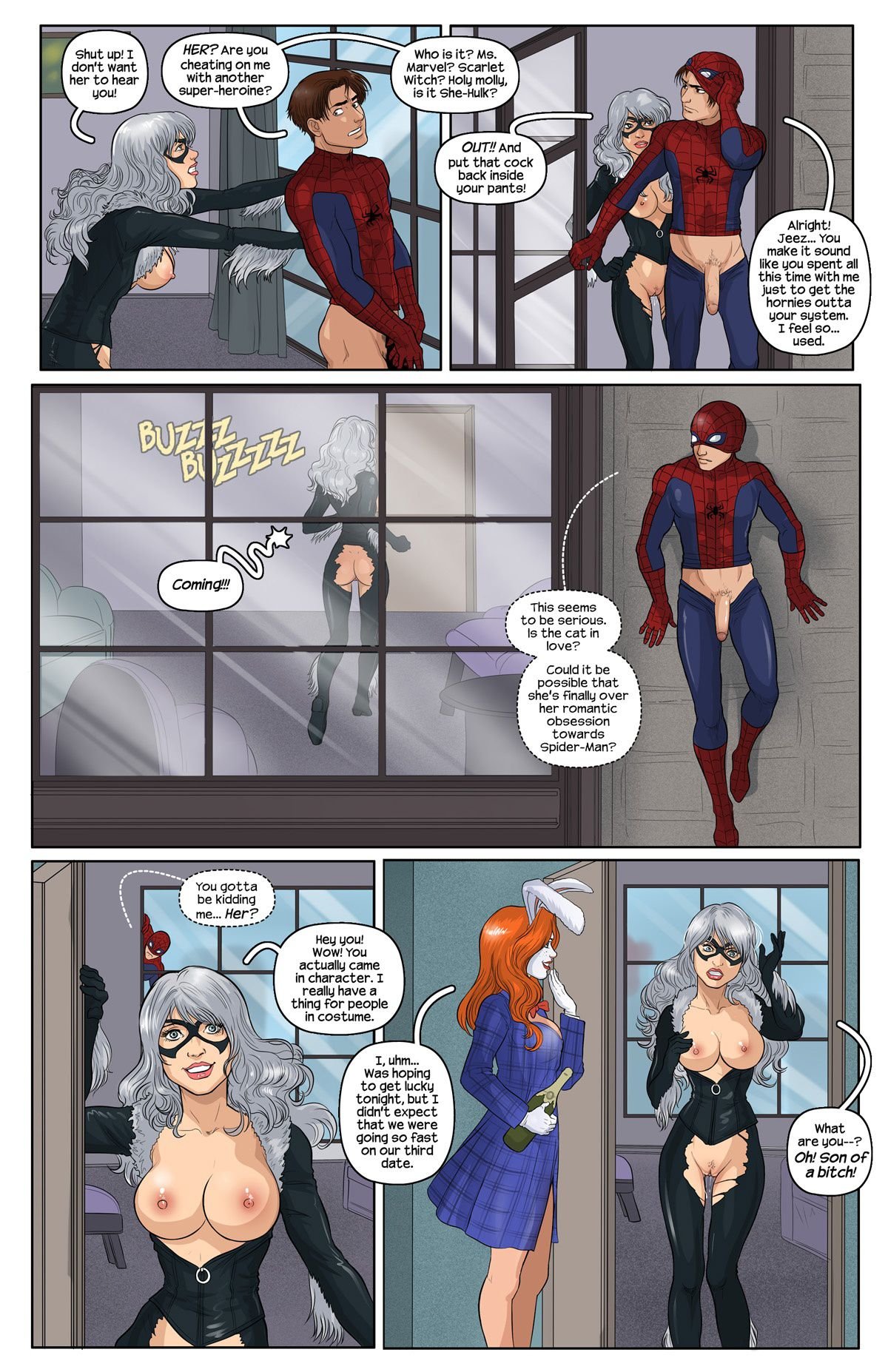 Bunnies And Pussies (Spider-Man) [Tracy Scops] 1 . Bunnies And Pussies - Chapter 1 (Spider-Man) [Tracy Scops] – page 4