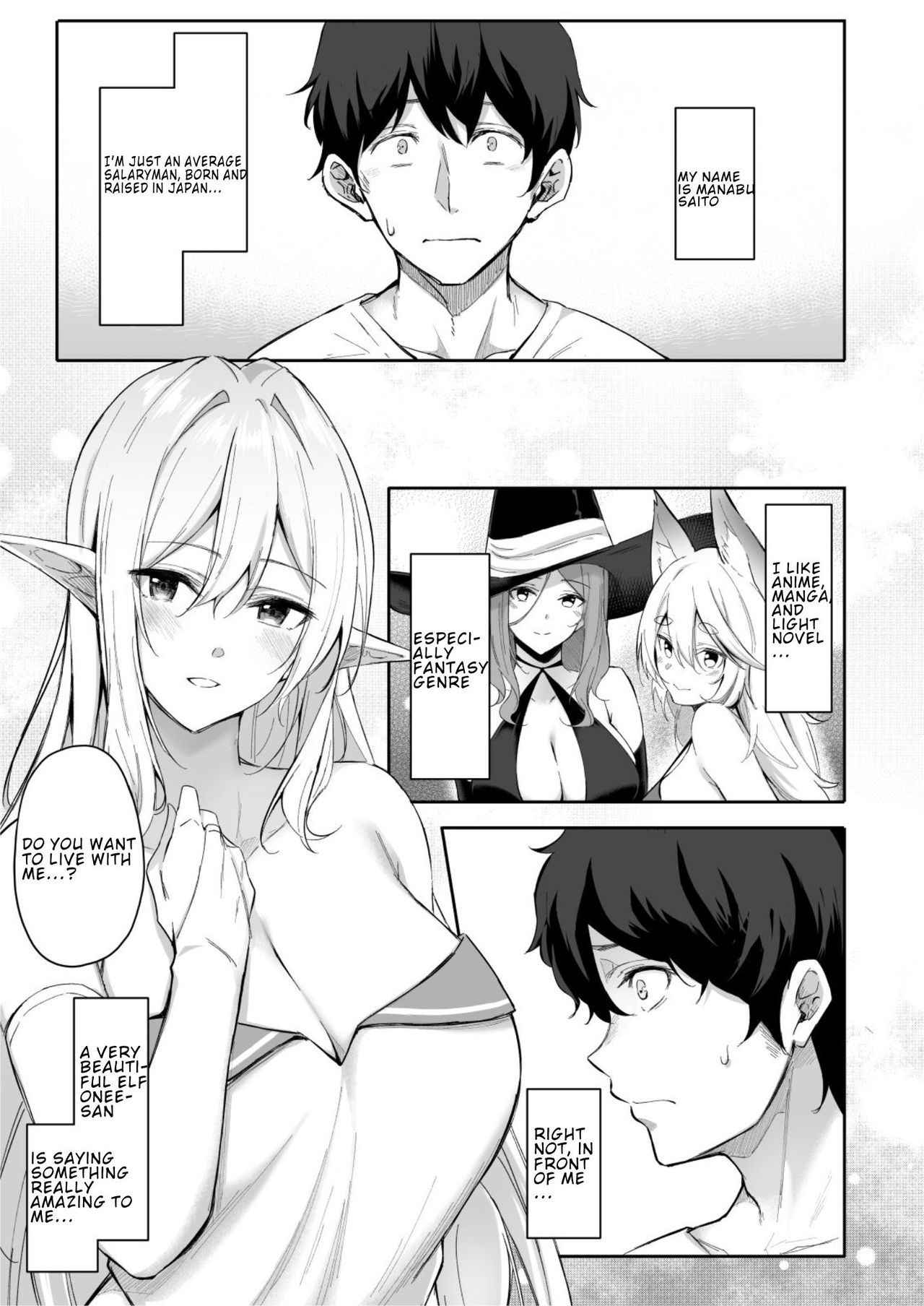 Isekai Shoukan [Anza Yuu] 1 . Isekai Shoukan - Chapter 1 - Elf na Onee-san wa Suki desu ka? [Anza Yuu] – page 2