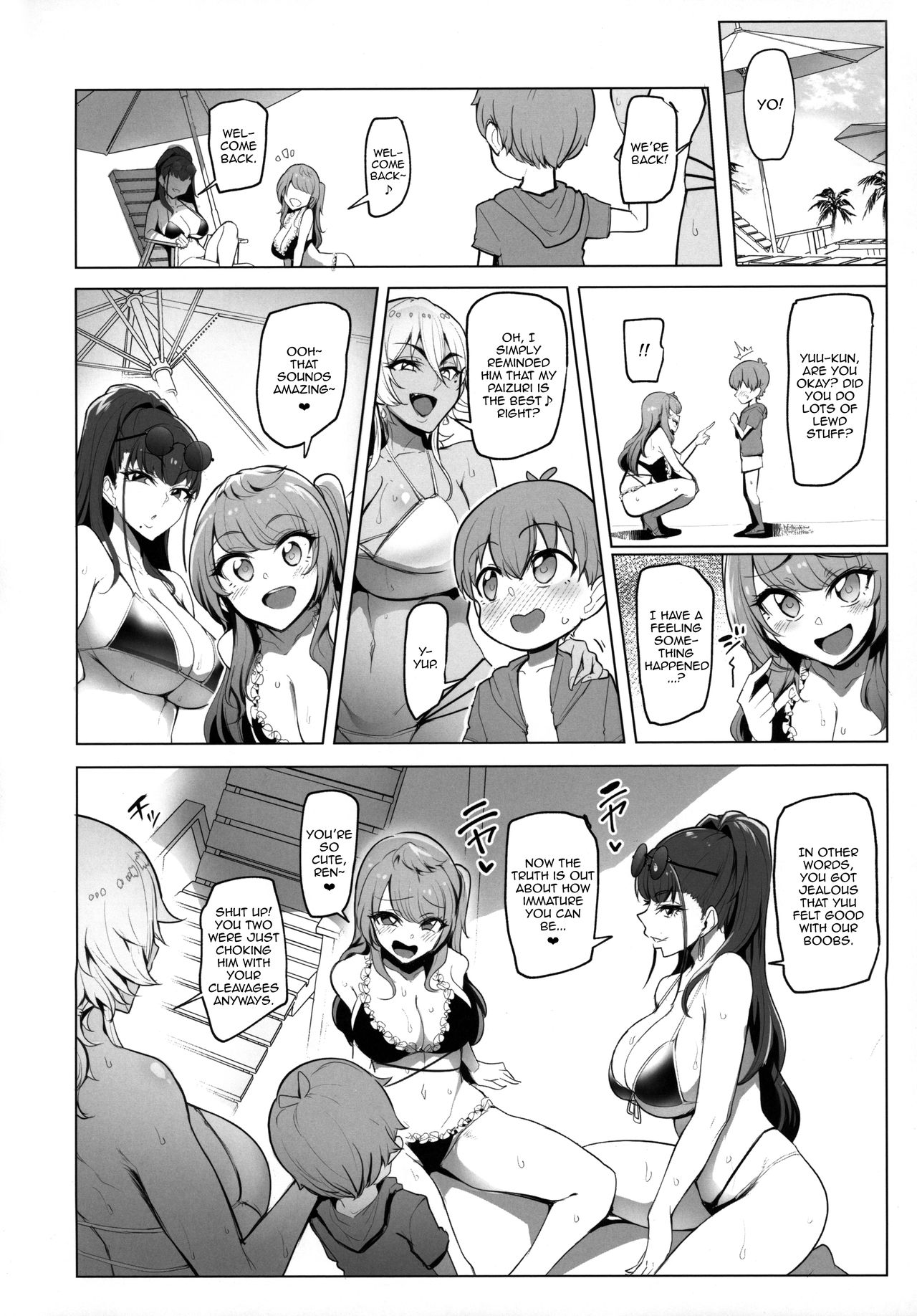 The Place I Stayed Over at Belonged to Perverted Gyaru Onee-chans [Sian] 2 . Visiting the beach with the lewd gal onee-sans - Chapter 2 [Sian] – page 22