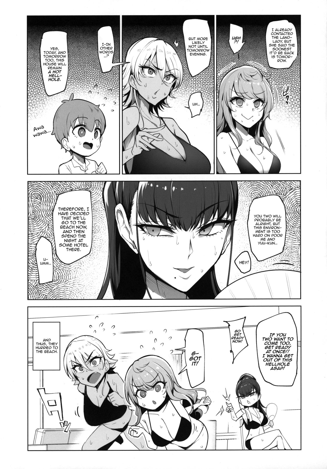 The Place I Stayed Over at Belonged to Perverted Gyaru Onee-chans [Sian] 2 . Visiting the beach with the lewd gal onee-sans - Chapter 2 [Sian] – page 5