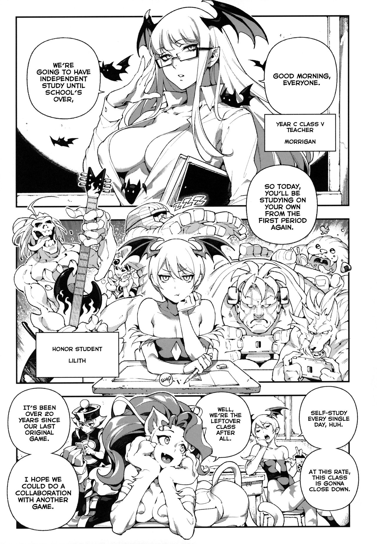 Fighter Girls – Vampire (Darkstalkers , Street Fighter) [Hirame , Abi Kamesennin] 1 . Fighter Girls - Vampire - Chapter 1 (Darkstalkers , Street Fighter) [Hirame , Abi Kamesennin] – page 3