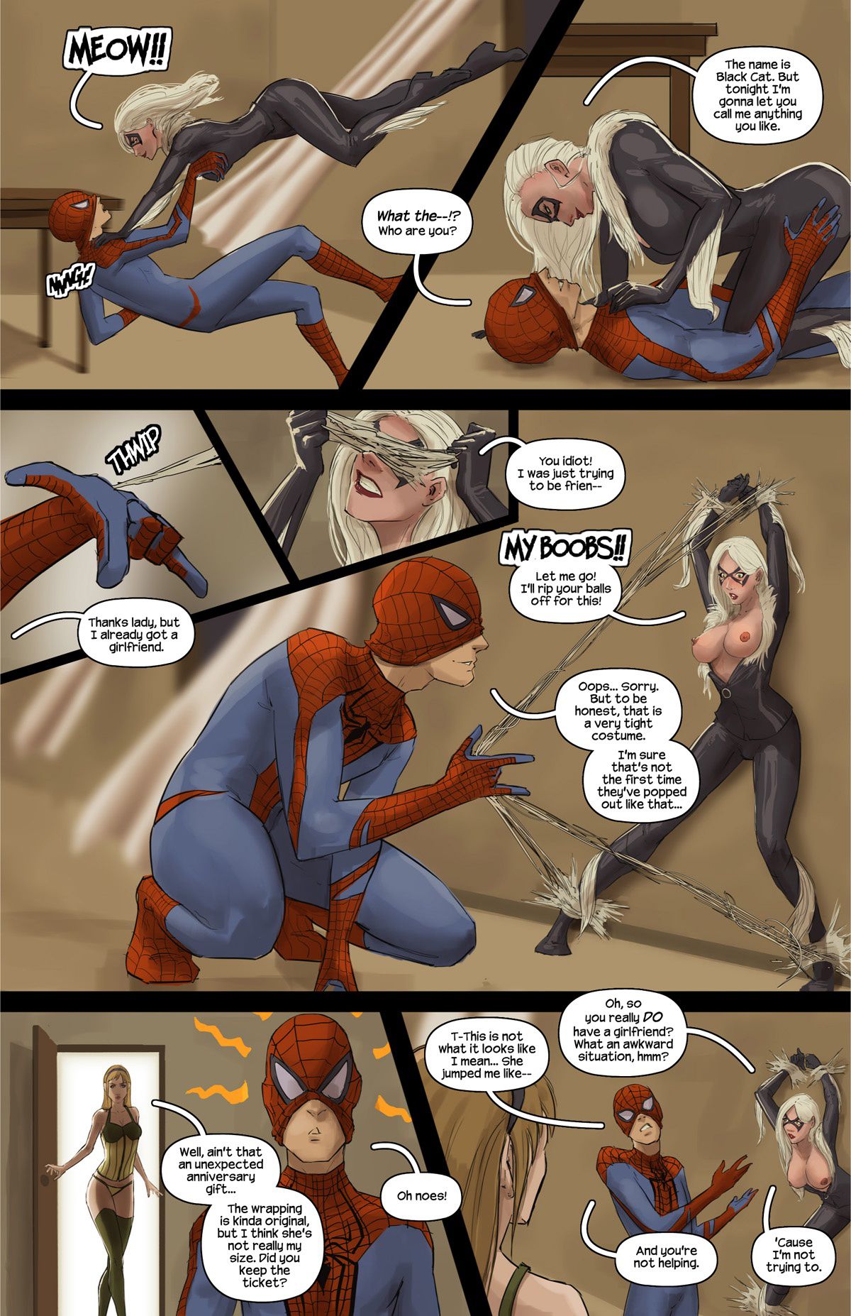 Nine Shades Of Black Cat (Spider-Man) [Tracy Scops] 1 . Nine Shades Of Black Cat - Chapter 1 (Spider-Man) [Tracy Scops] – page 4