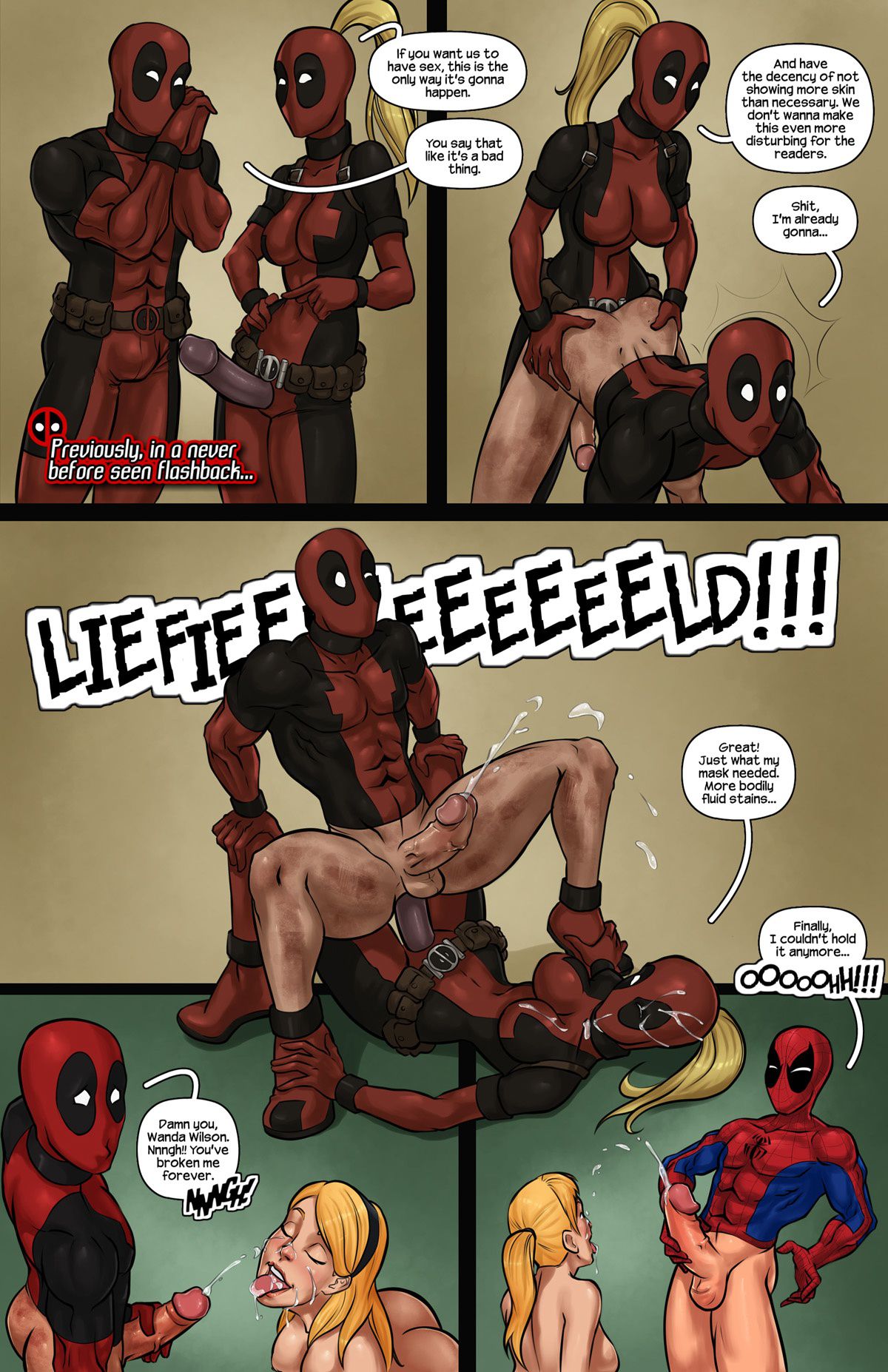 Gwen Stacys Are The Sole Property Of Deadpool (Deadpool , Spider-Man) [Tracy Scops] 1 . Gwen Stacys Are The Sole Property Of Deadpool - Chapter 1 (Deadpool , Spider-Man) [Tracy Scops] – page 9