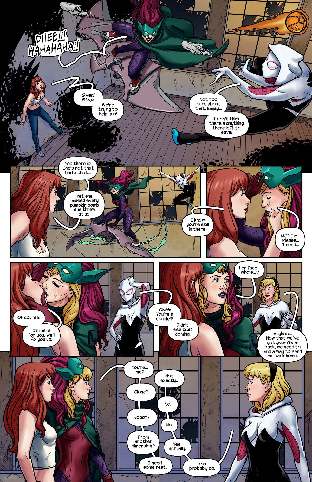 Ghost Spider VS. Green Goblin (Spider-Man) [Tracy Scops] 1 . Ghost Spider VS. Green Goblin - Chapter 1 (Spider-Man) [Tracy Scops] – page 3
