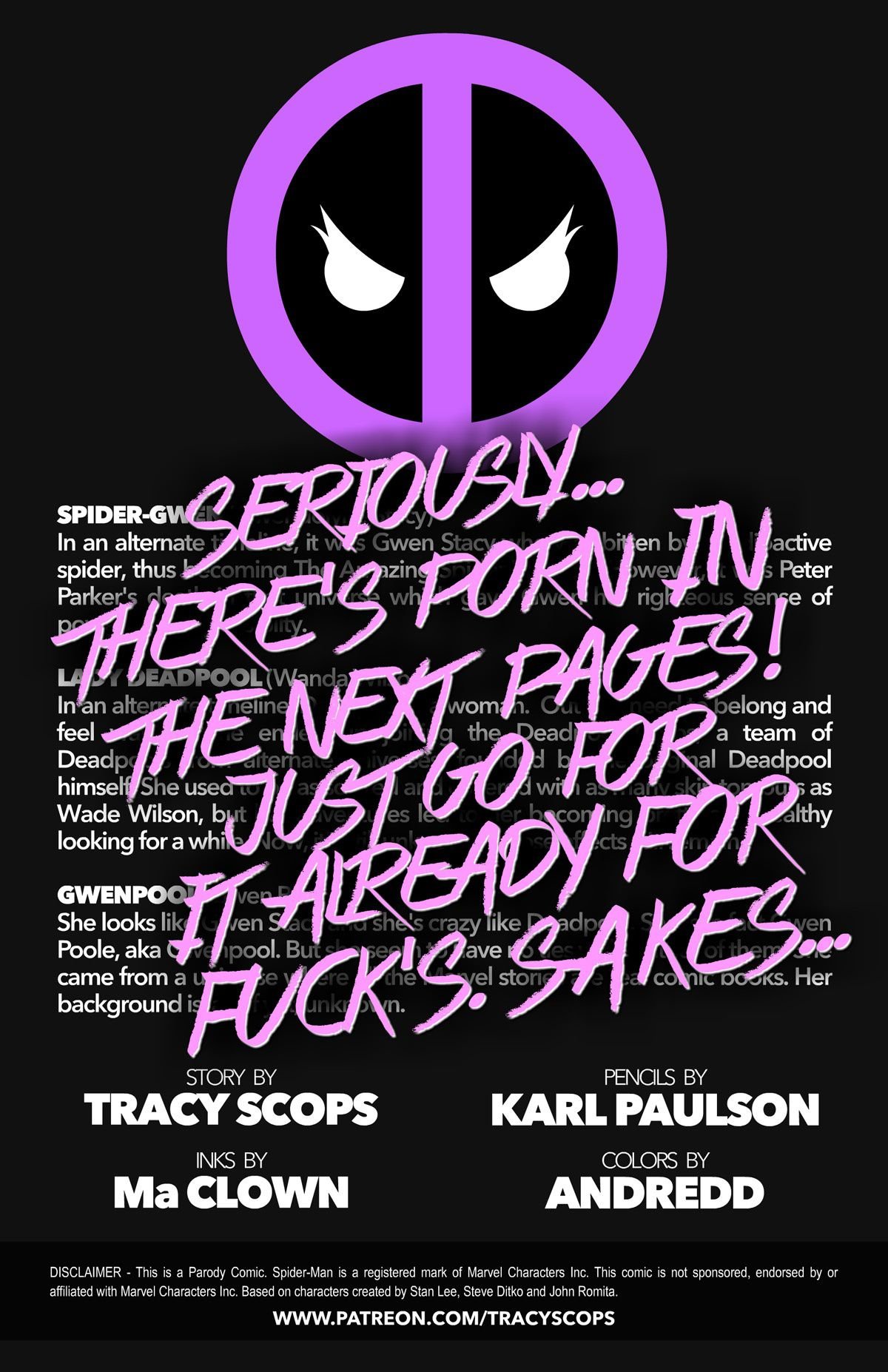Gwenpool (Spider-Man , Deadpool) [Tracy Scops] 1 . Gwenpool - Chapter 1 (Spider-Man , Deadpool) [Tracy Scops] – page 2