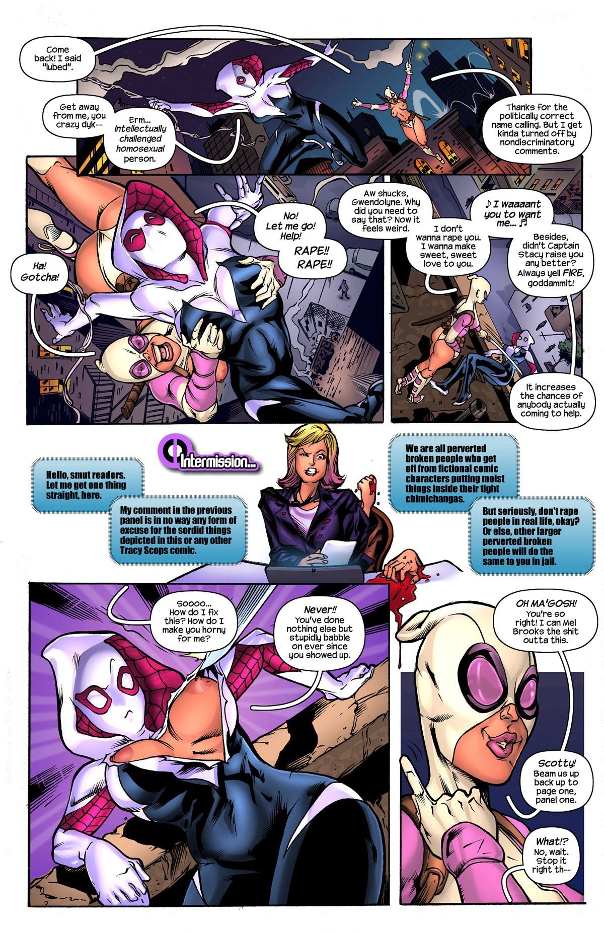 Gwenpool (Spider-Man , Deadpool) [Tracy Scops] 1 . Gwenpool - Chapter 1 (Spider-Man , Deadpool) [Tracy Scops] – page 4