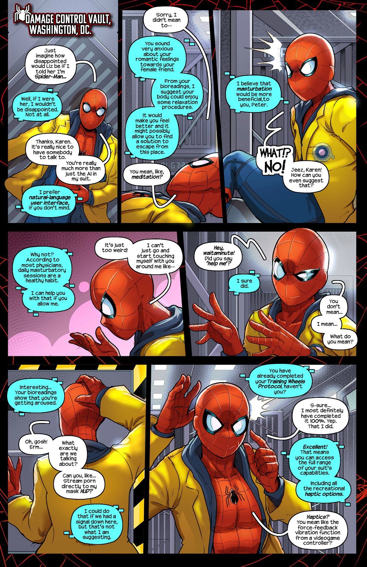 Haptics Protocol (Spider-Man) [Tracy Scops] 1 . Haptics Protocol - Chapter 1 (Spider-Man) [Tracy Scops] – page 3