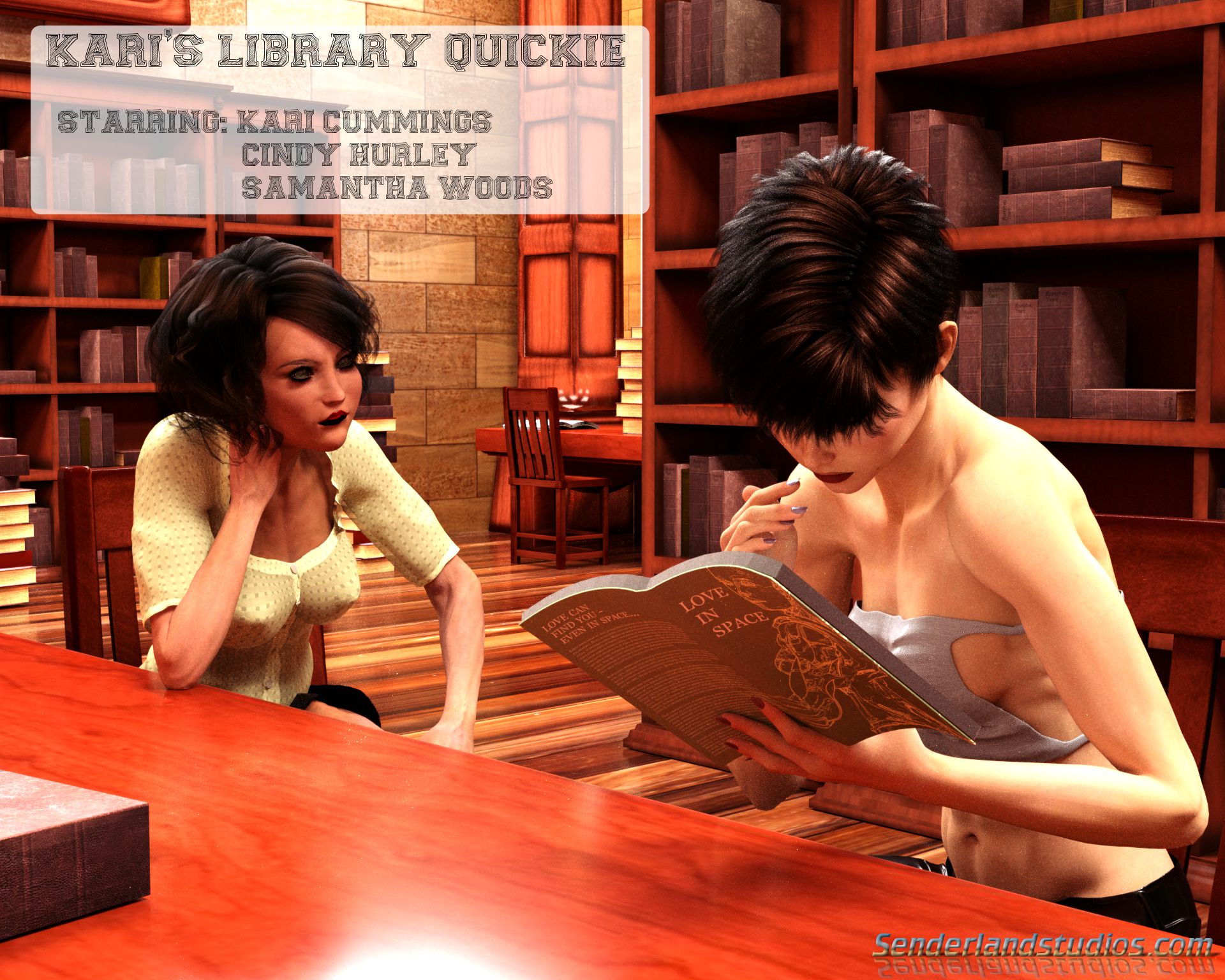 Kari’s Library Quickie [Senderland Studios] 1 . Kari's Library Quickie - Chapter 1 [Senderland Studios] – page 1