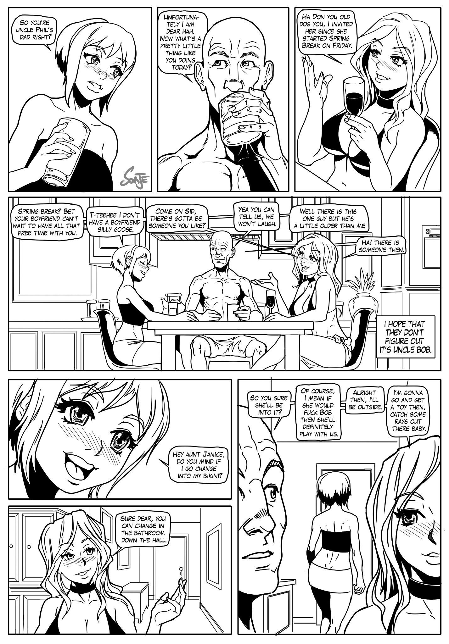 Sidney [Sidney Swanson , Sorje] 3 . Sidney - Fun In The Sun - Chapter 3 [Sidney Swanson , Sorje] – page 12