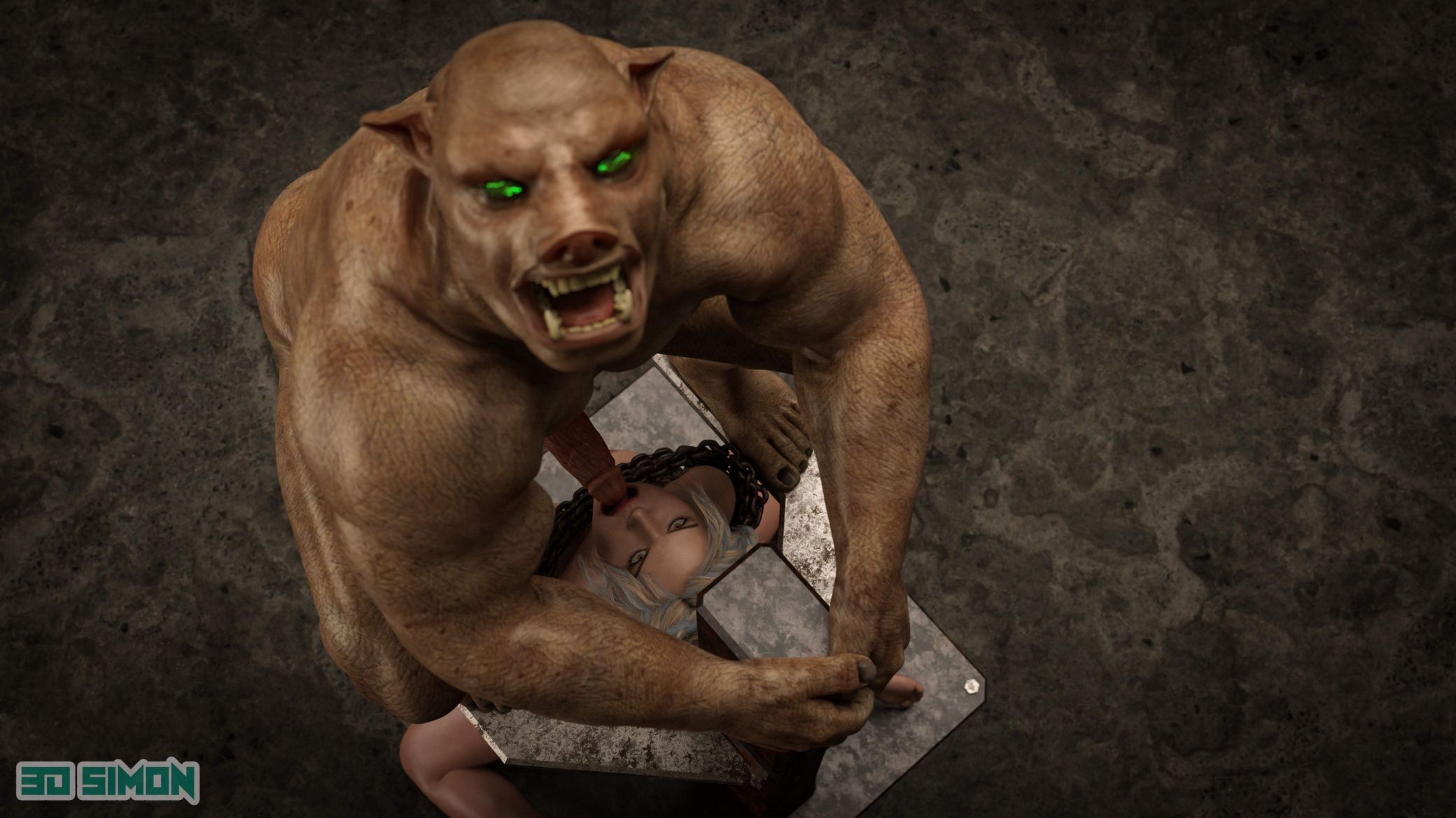 Taylor’s Slimy Nightmare [3DSimon] 3 . Taylor's Slimy Nightmare - The Boar Beast 2 - Chapter 3 [3DSimon] – page 62