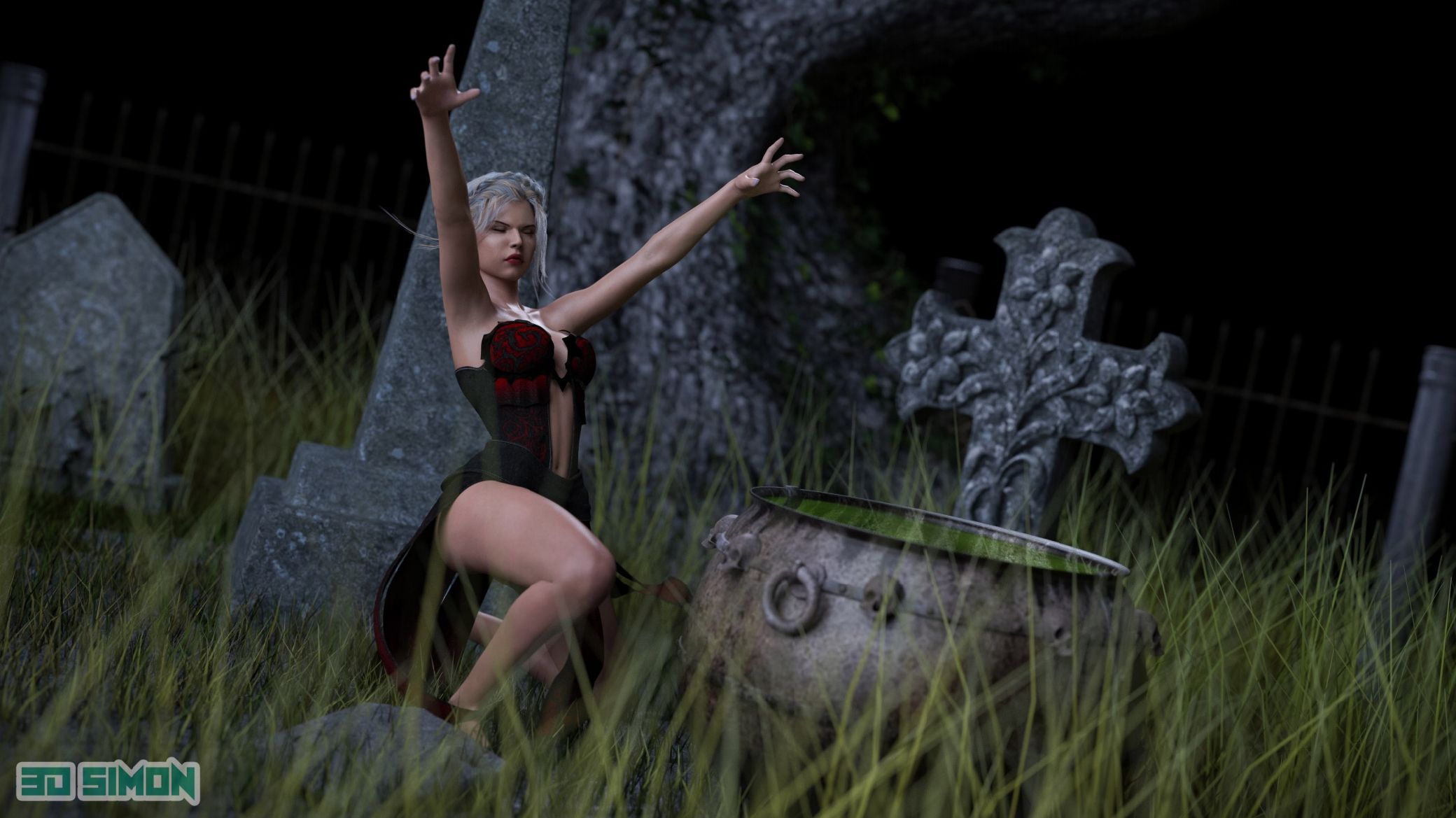 Taylor’s Slimy Nightmare [3DSimon] 2 . Taylor's Slimy Nightmare - Devil's Slut - Chapter 2 [3DSimon] – page 4