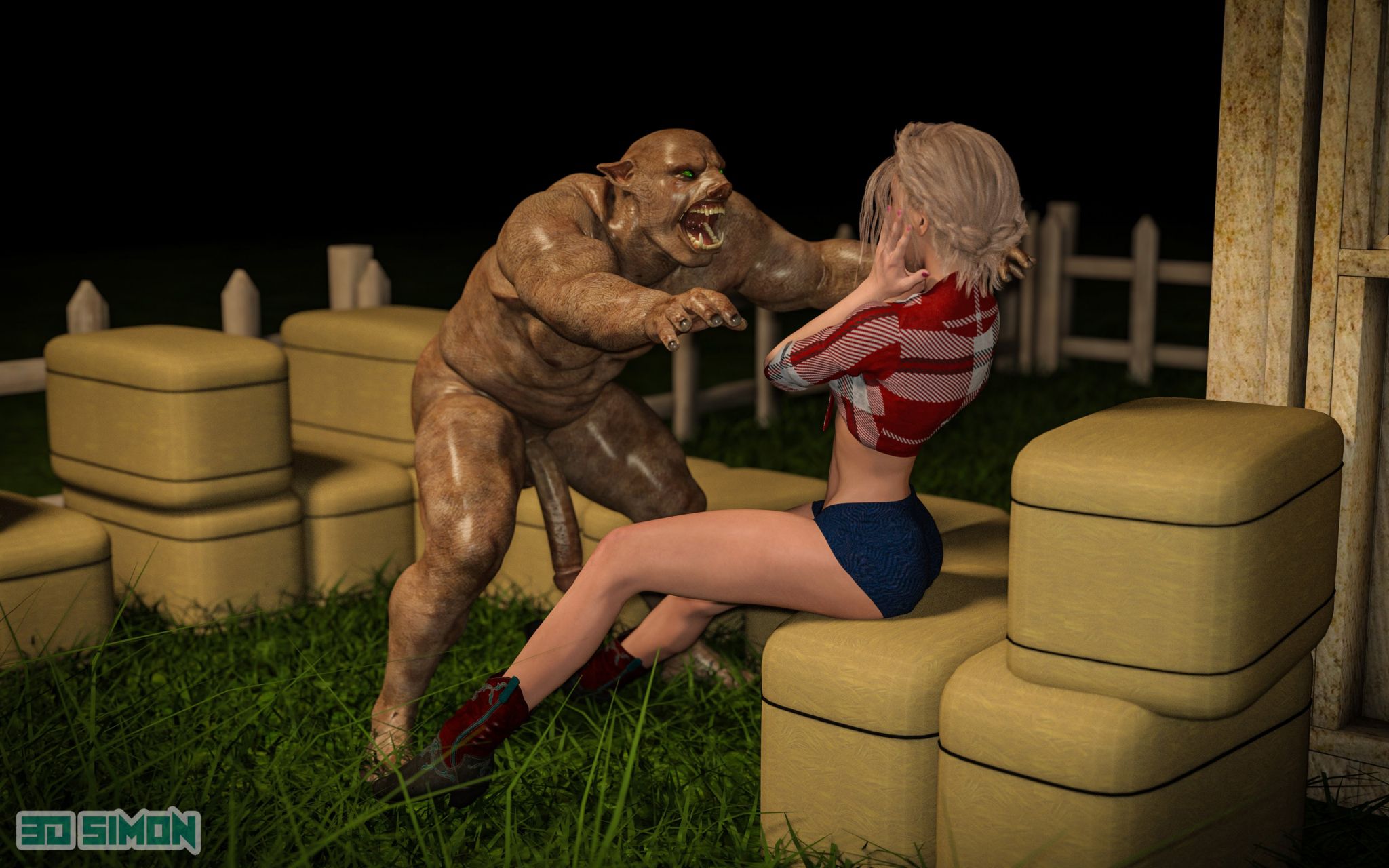 Taylor’s Slimy Nightmare [3DSimon] 1 . Taylor's Slimy Nightmare - The Boar Beast - Chapter 1 [3DSimon] – page 44