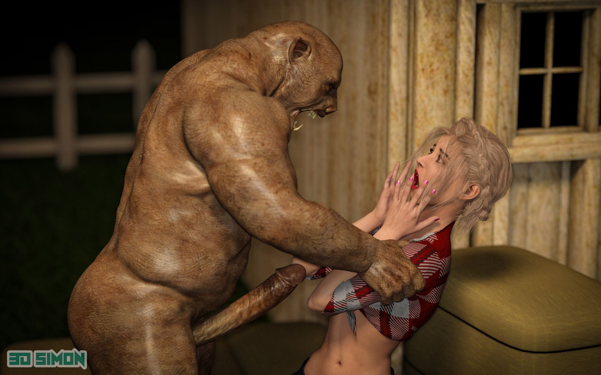 Taylor’s Slimy Nightmare [3DSimon] 1 . Taylor's Slimy Nightmare - The Boar Beast - Chapter 1 [3DSimon] – page 45