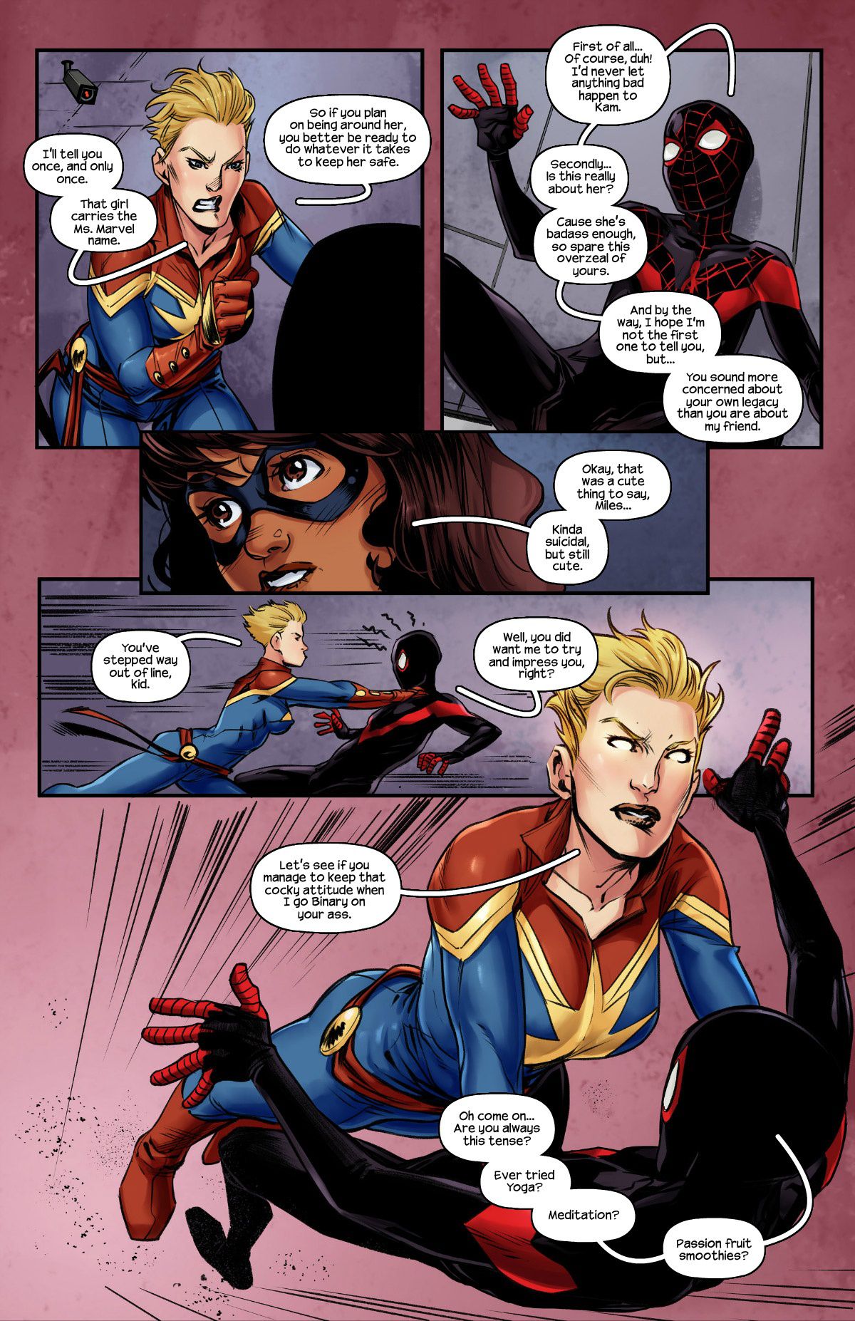 Kamala And Miles (Captain Marvel , Spider-Man) [Tracy Scops] 2 . Kamala And Miles - Chapter 2 (Captain Marvel , Spider-Man) [Tracy Scops] – page 4
