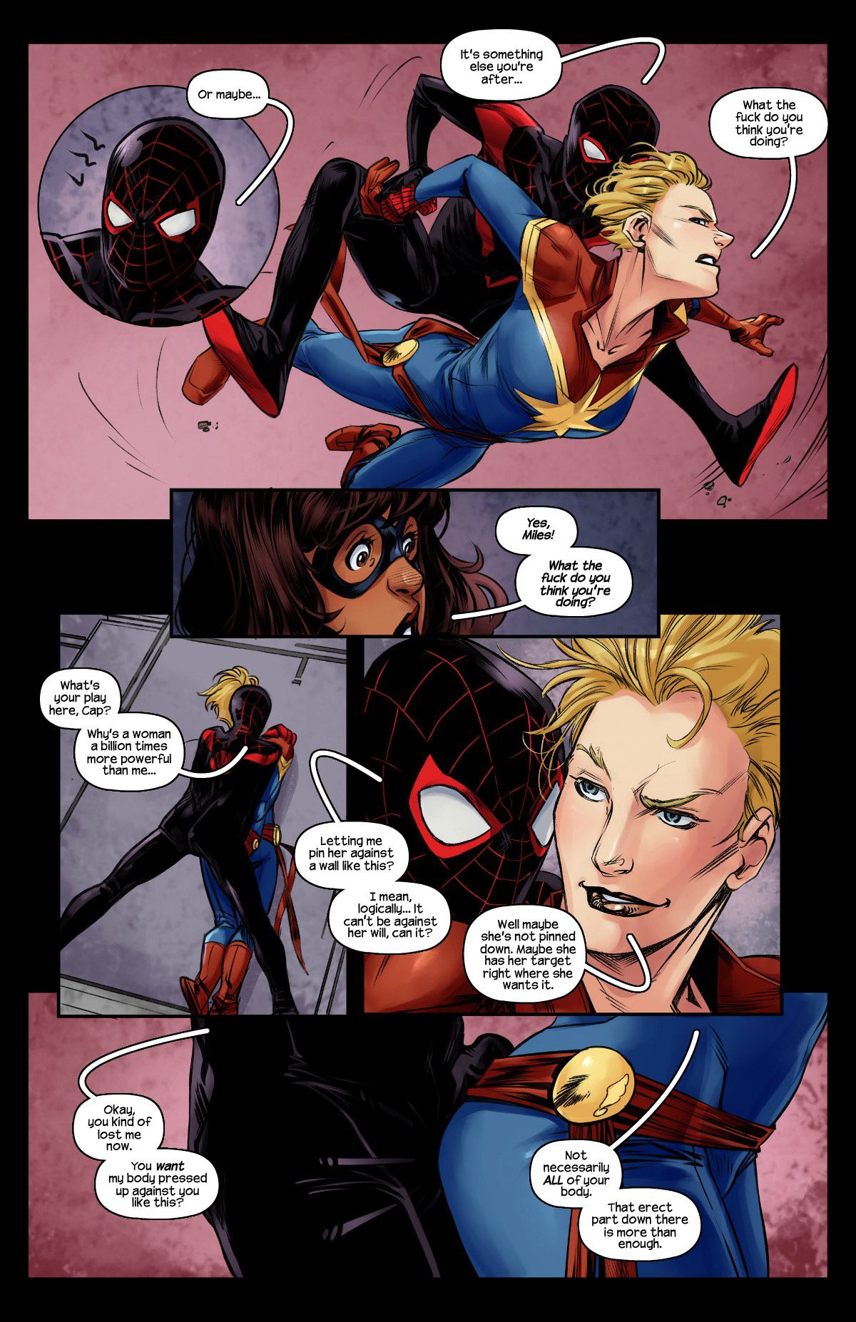 Kamala And Miles (Captain Marvel , Spider-Man) [Tracy Scops] 2 . Kamala And Miles - Chapter 2 (Captain Marvel , Spider-Man) [Tracy Scops] – page 5