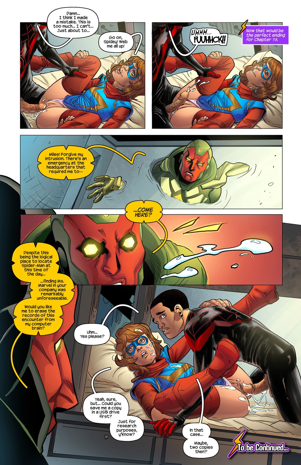 Kamala And Miles (Captain Marvel , Spider-Man) [Tracy Scops] 1 . Kamala And Miles - Chapter 1 (Captain Marvel , Spider-Man) [Tracy Scops] – page 10