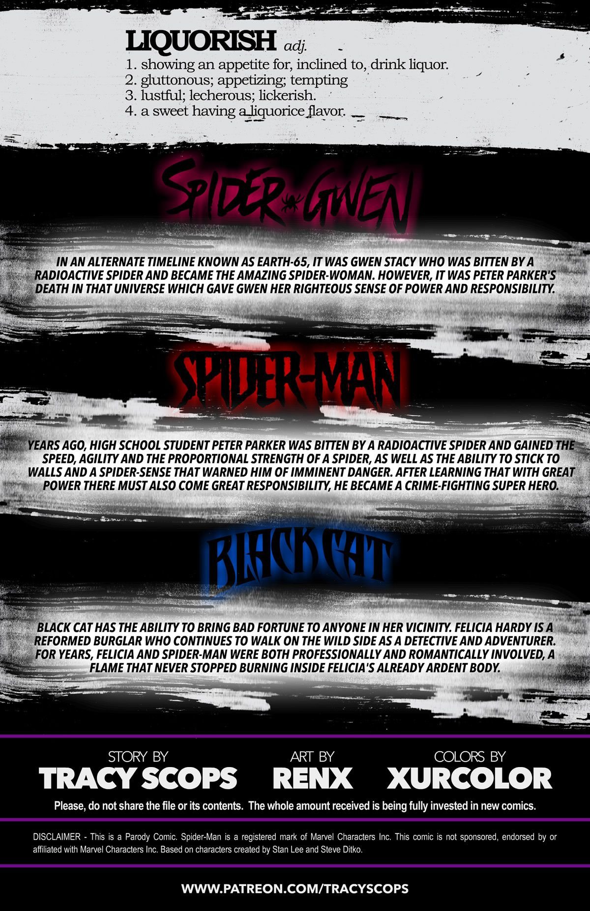 Liquorish Whiskers (Spider-Man) [Tracy Scops] 1 . Liquorish Whiskers - Chapter 1 (Spider-Man) [Tracy Scops] – page 2
