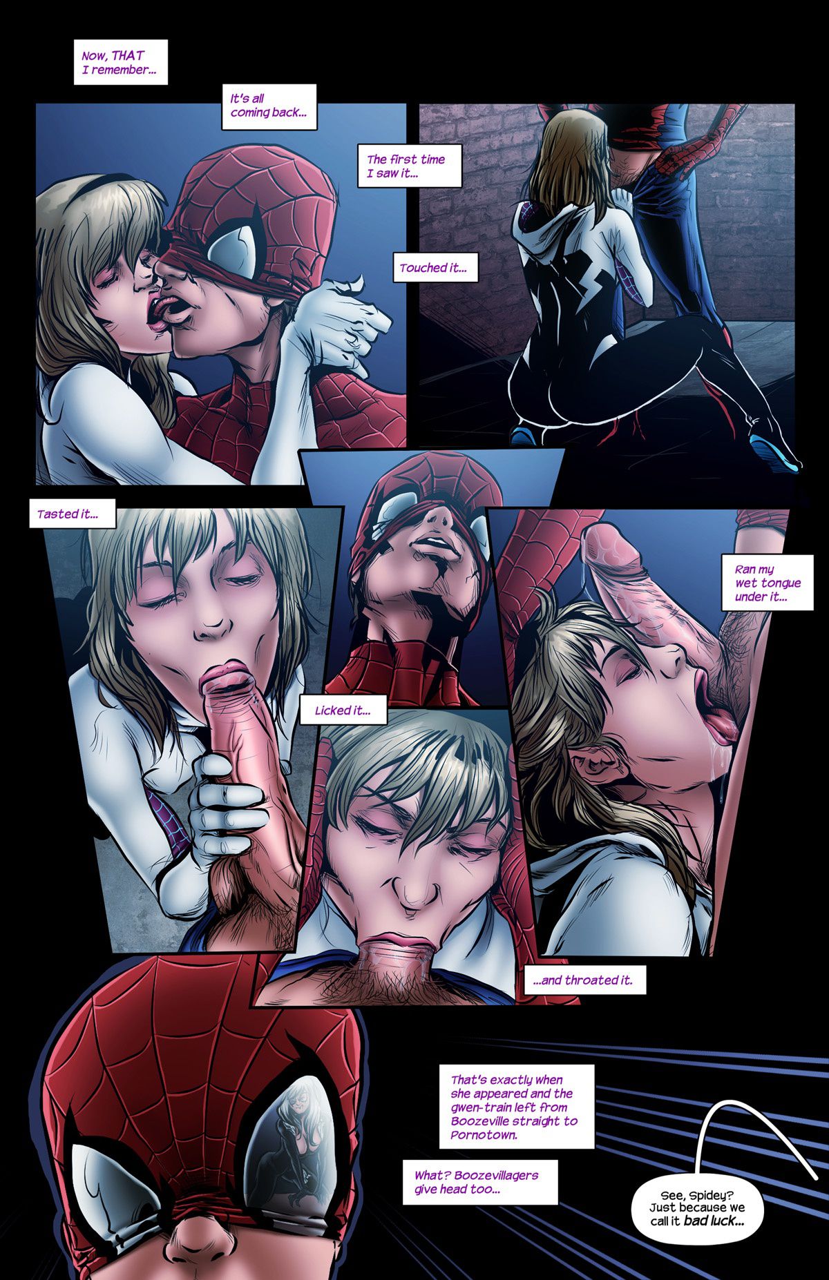 Liquorish Whiskers (Spider-Man) [Tracy Scops] 1 . Liquorish Whiskers - Chapter 1 (Spider-Man) [Tracy Scops] – page 6