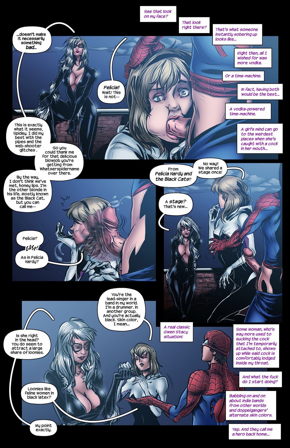 Liquorish Whiskers (Spider-Man) [Tracy Scops] 1 . Liquorish Whiskers - Chapter 1 (Spider-Man) [Tracy Scops] – page 7